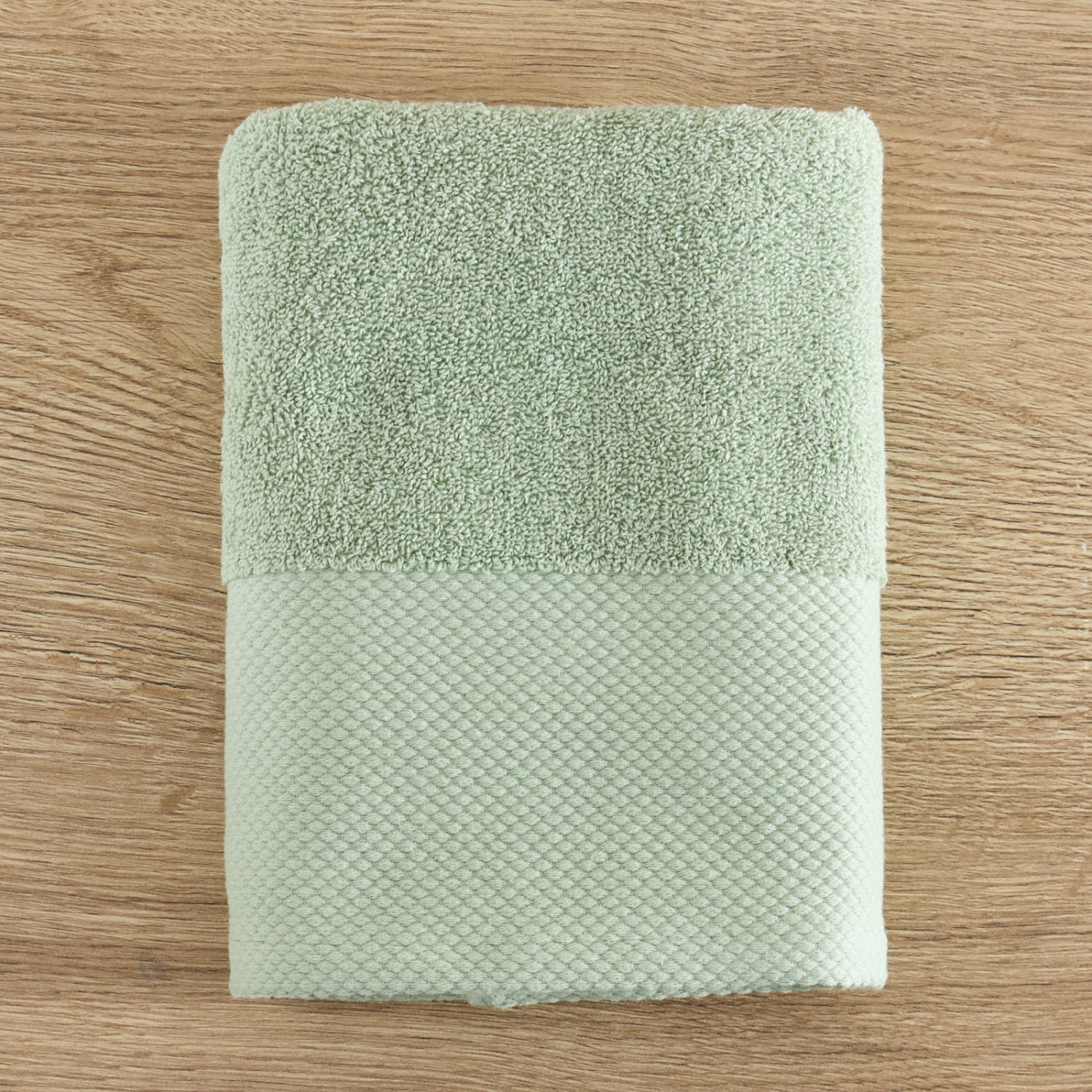 Полотенце махровое Strisce, зеленое - фото № 3