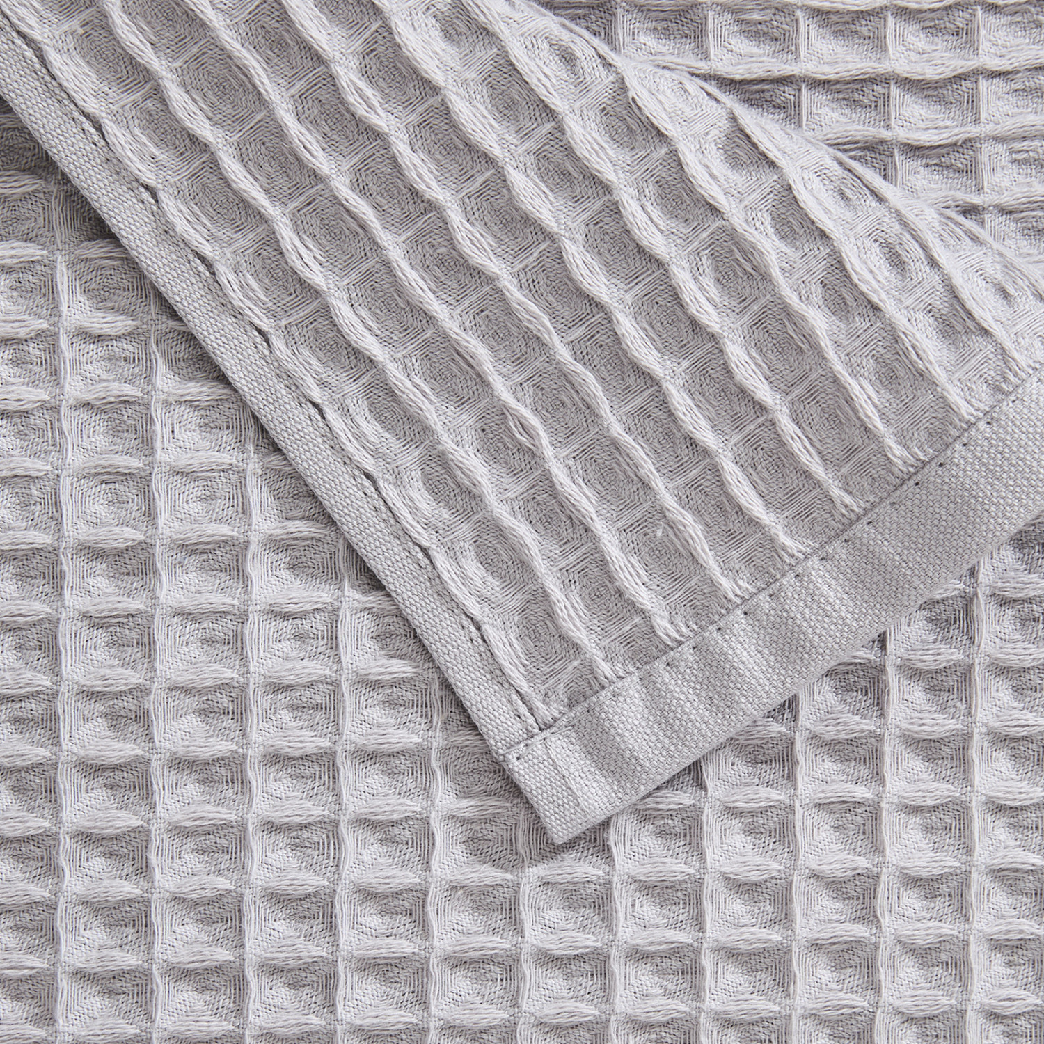 Полотенце вафельное Lorgo, серое - фото № 6