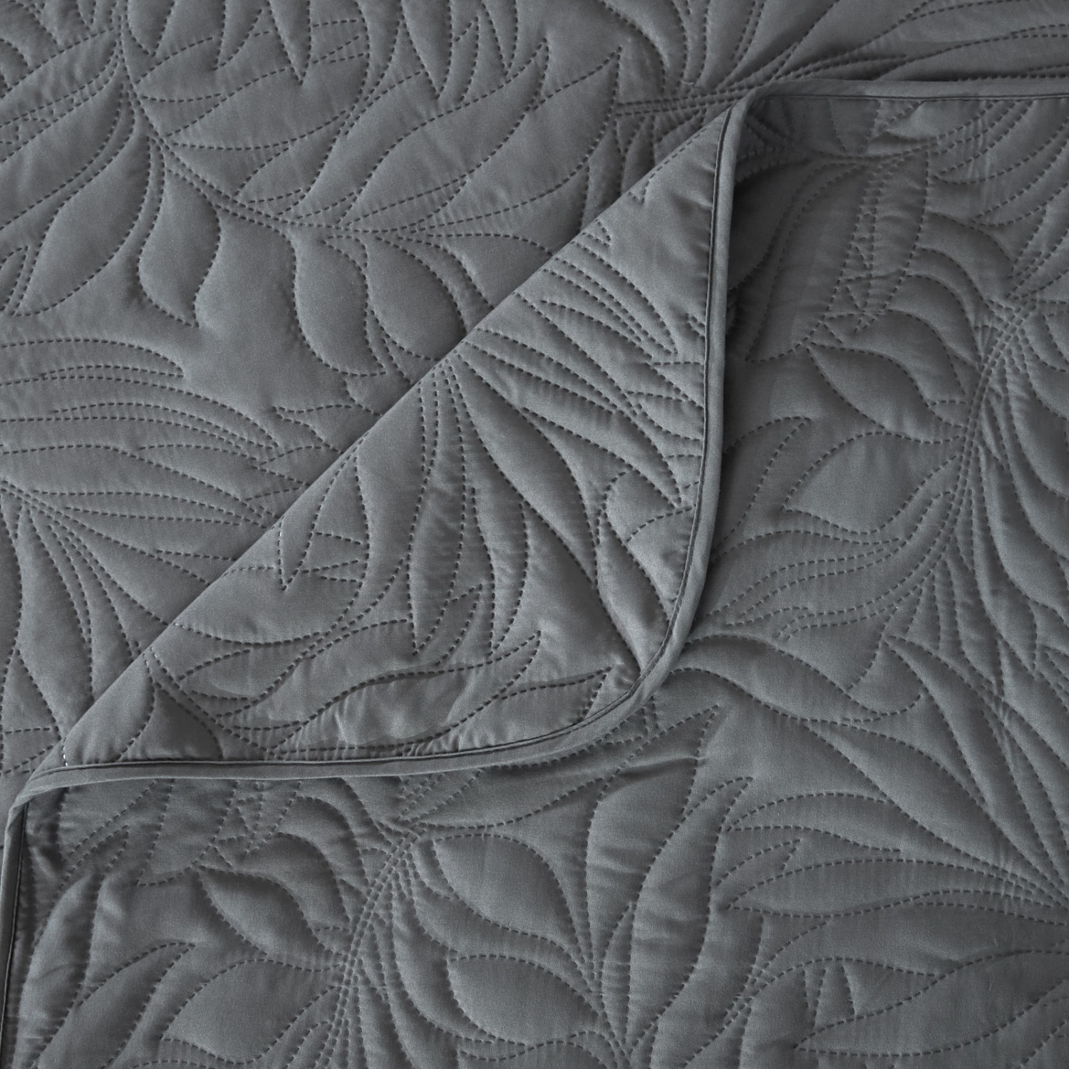 Покрывало Листочки/Fogliare, графит - фото № 6