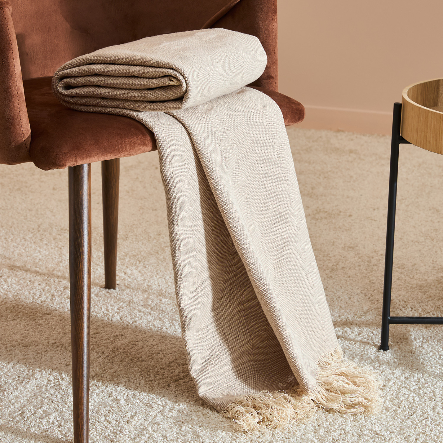 Плед Саманта/Samantha, бежевый - фото № 3