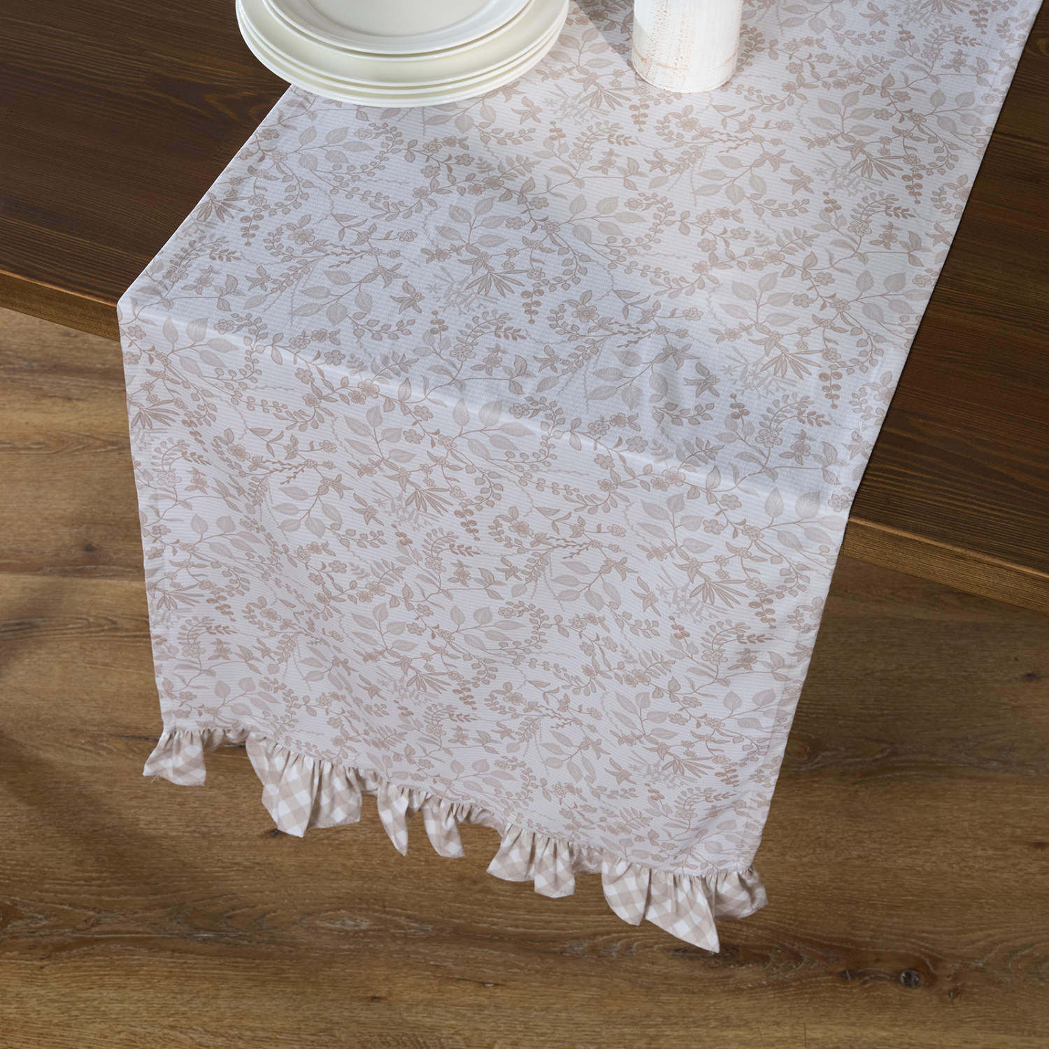 Скатерть-дорожка Кружева и цветы/Lace e Fiori - фото № 3