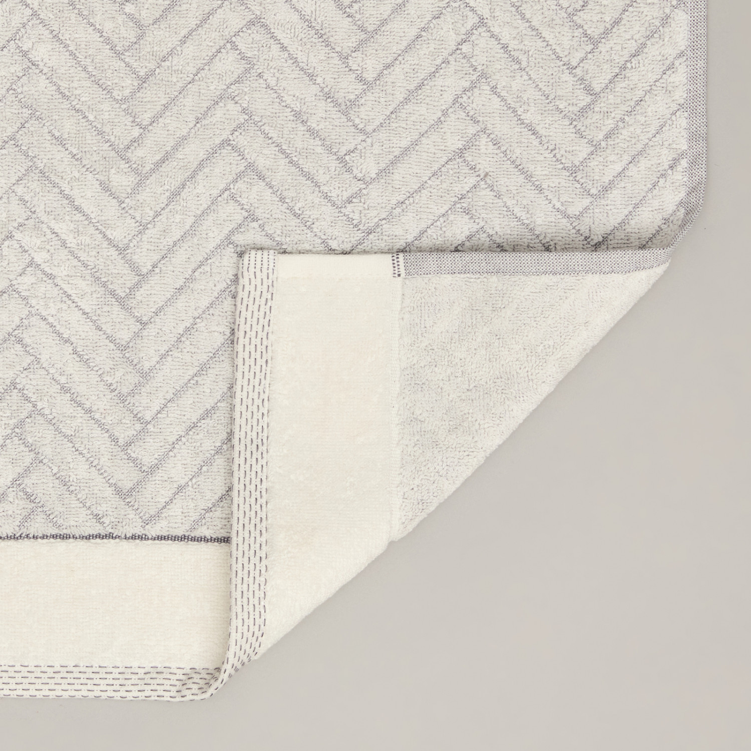 Полотенце махровое Casetta, серое - фото № 5