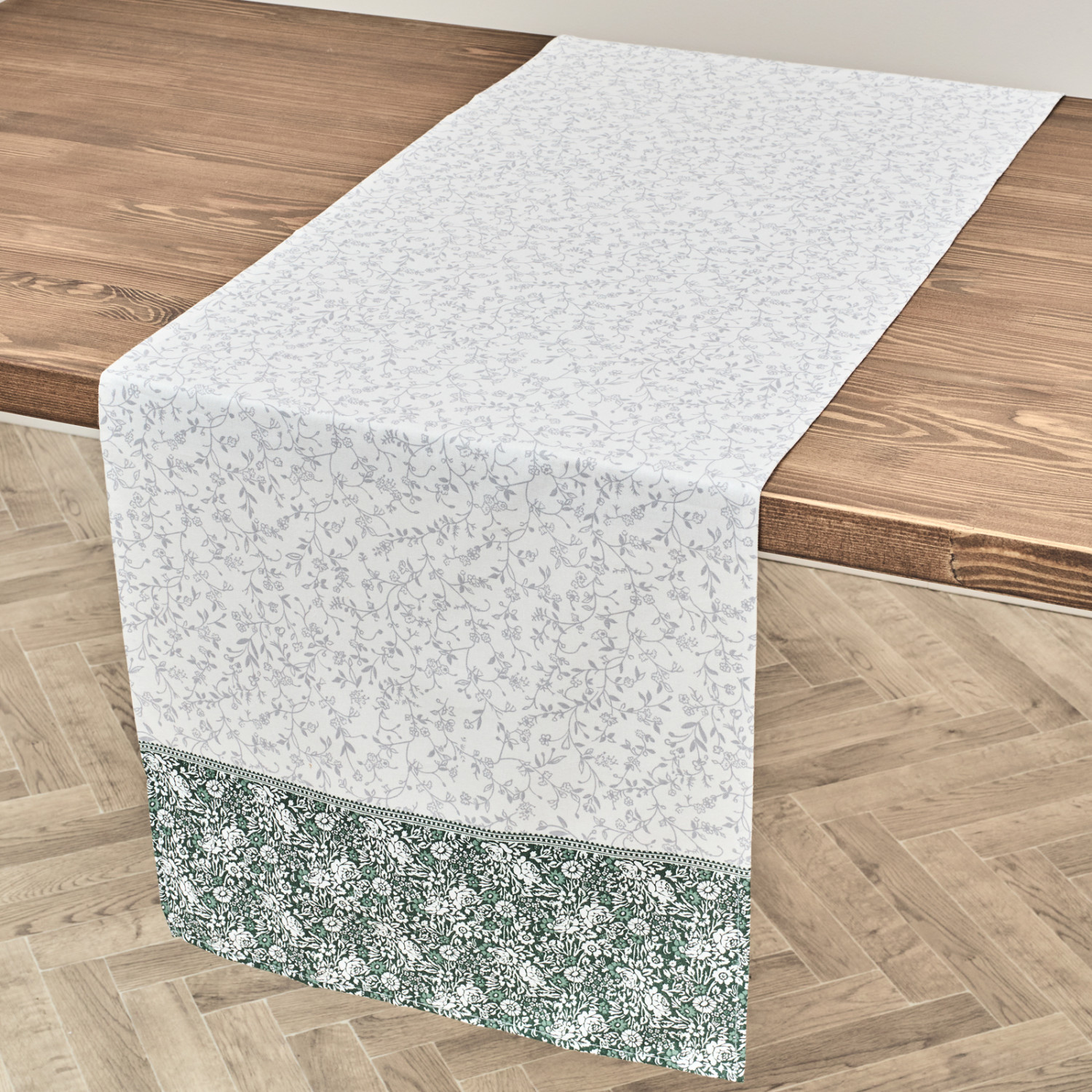 Скатерть-дорожка Цветочное кружево/Floral lace - фото № 3
