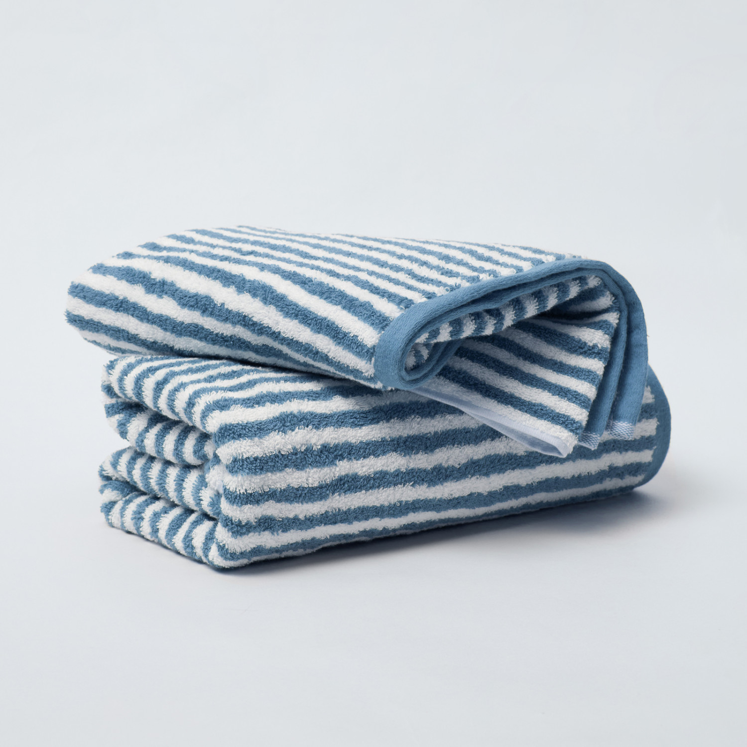 Комплект полотенец Узкая полоска/Striscia stretta, голубой