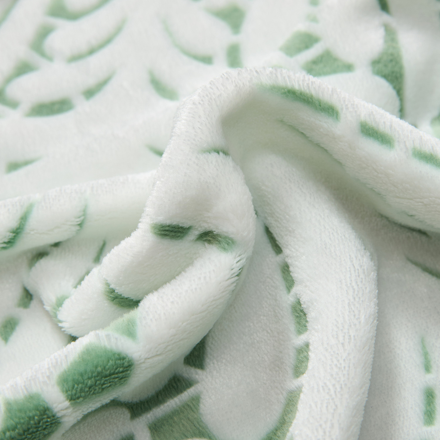 Плед Foliate, зеленый - фото № 6