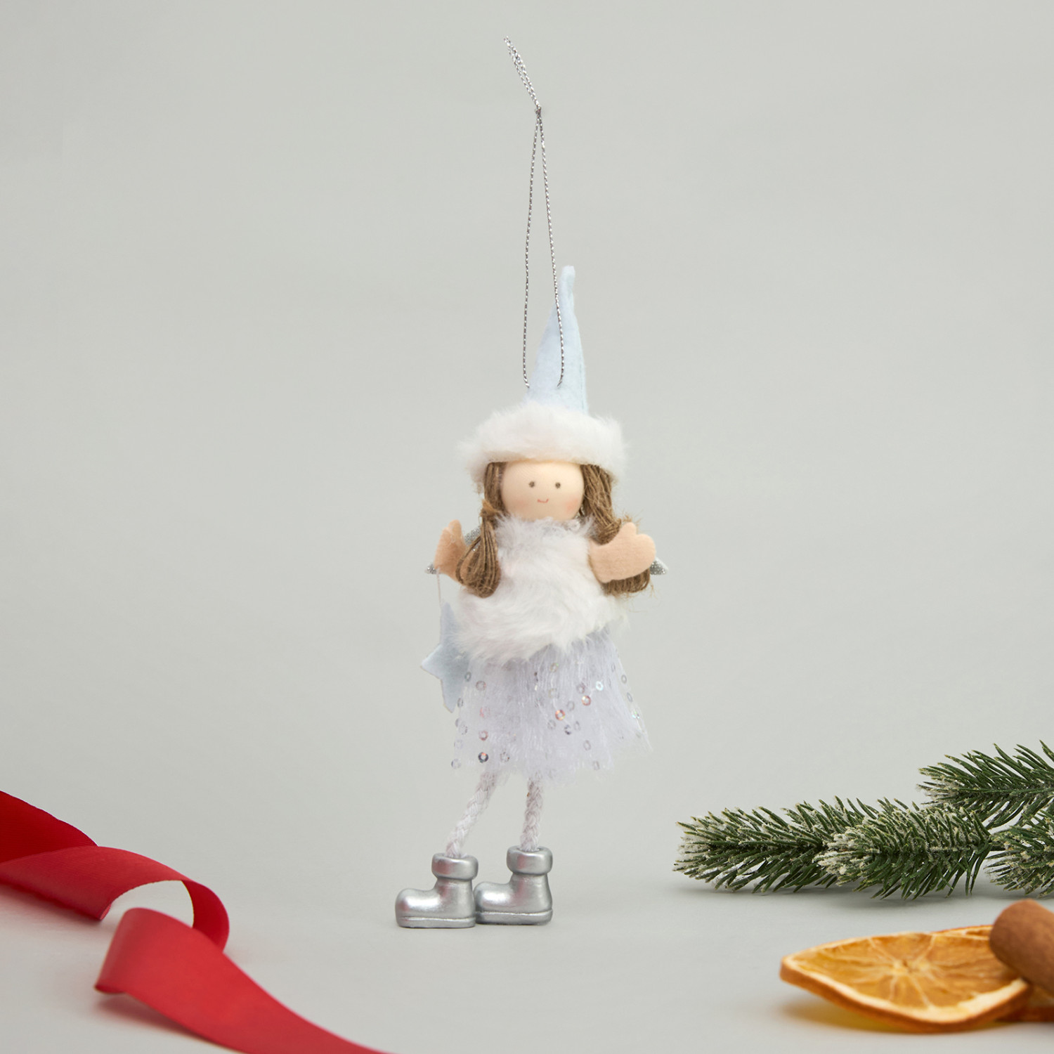 Елочная игрушка Зимняя фея/Winter Fay III - фото № 2