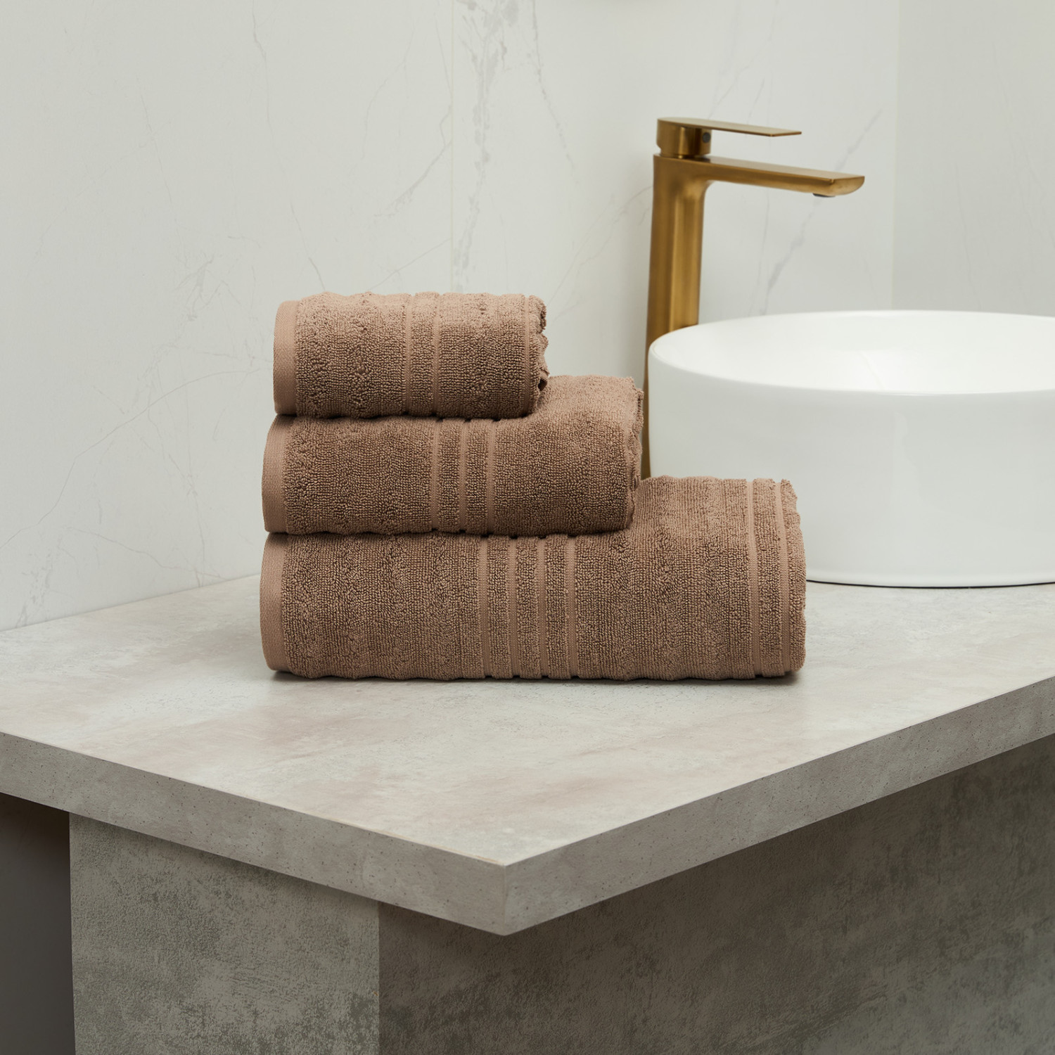 Полотенце махровое Attilio, шоколад - фото № 7