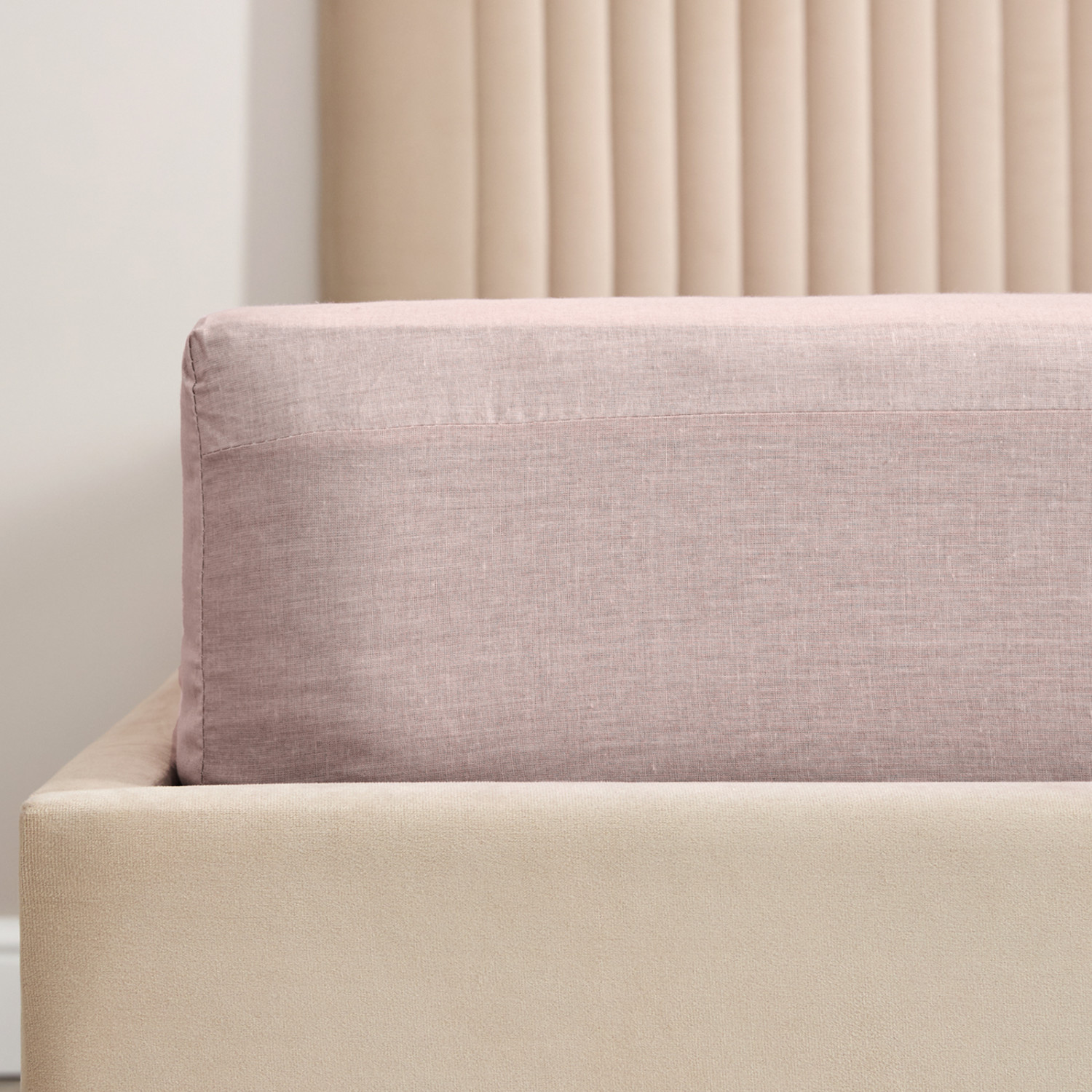 Простыня на резинке Капучино, перкаль - фото № 2