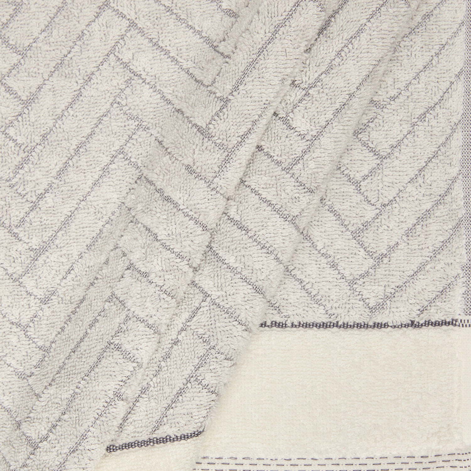 Полотенце махровое Casetta, серое - фото № 6