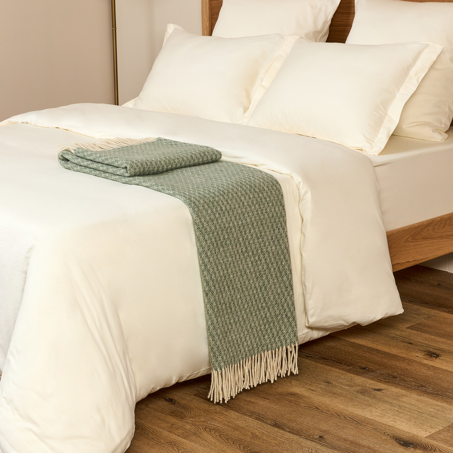 Плед Caldamente, олива - фото № 2