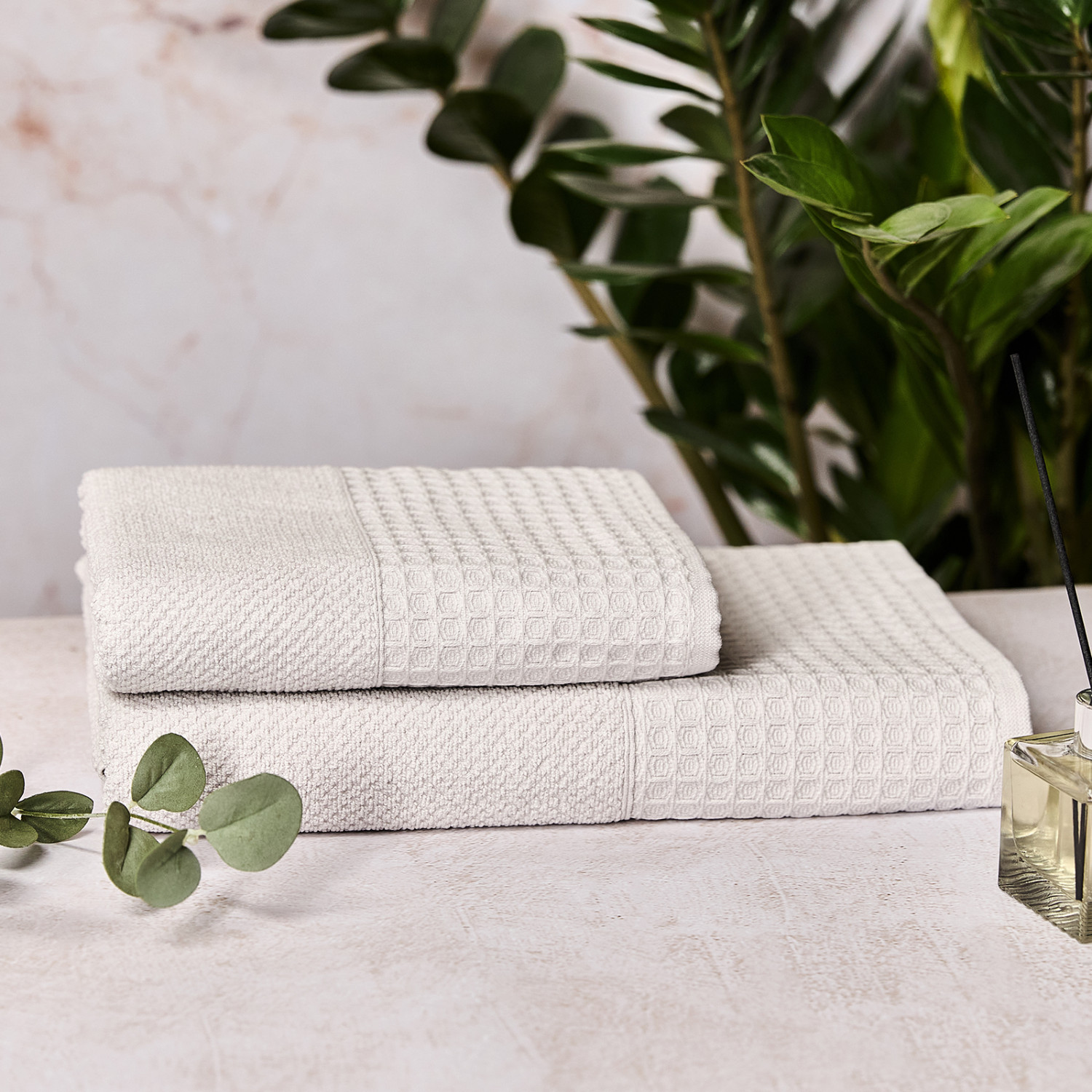 Полотенце махровое Cecile, серое - фото № 5