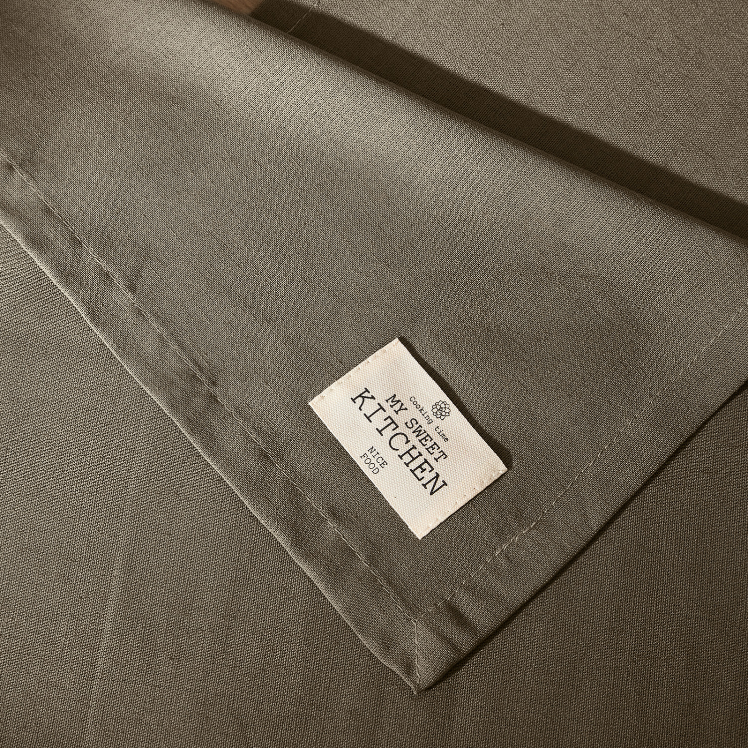 Скатерть-дорожка ЭКО/ECO, мох - фото № 6