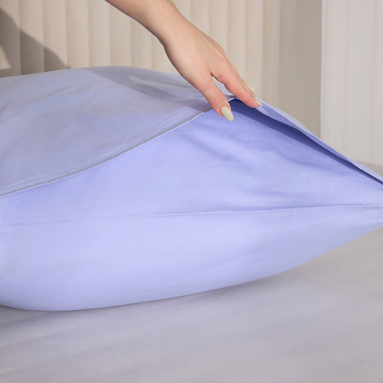 Комплект наволочек Анцио (светло-фиолетовый) - фото № 4