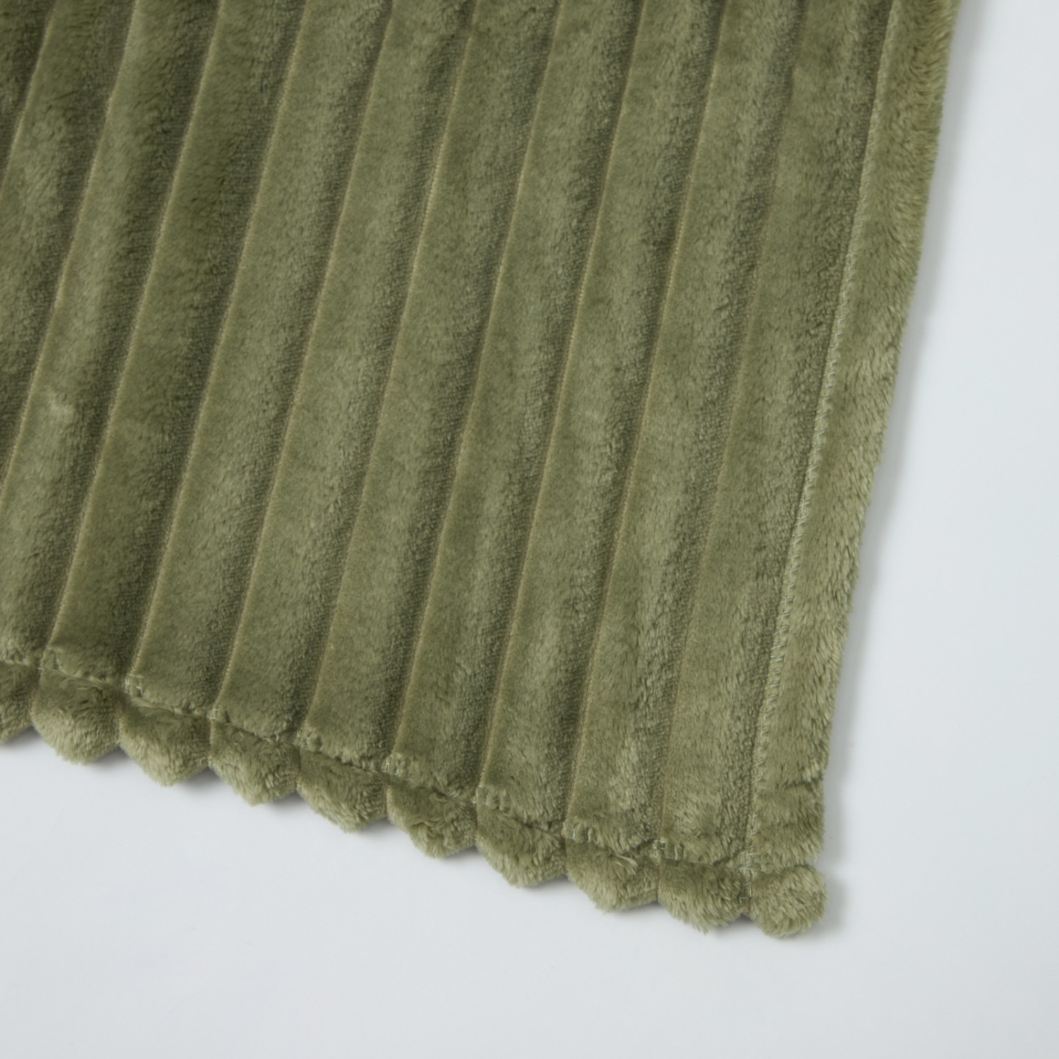 Плед Мягкая полоска/Soft strip, шалфей - фото № 3