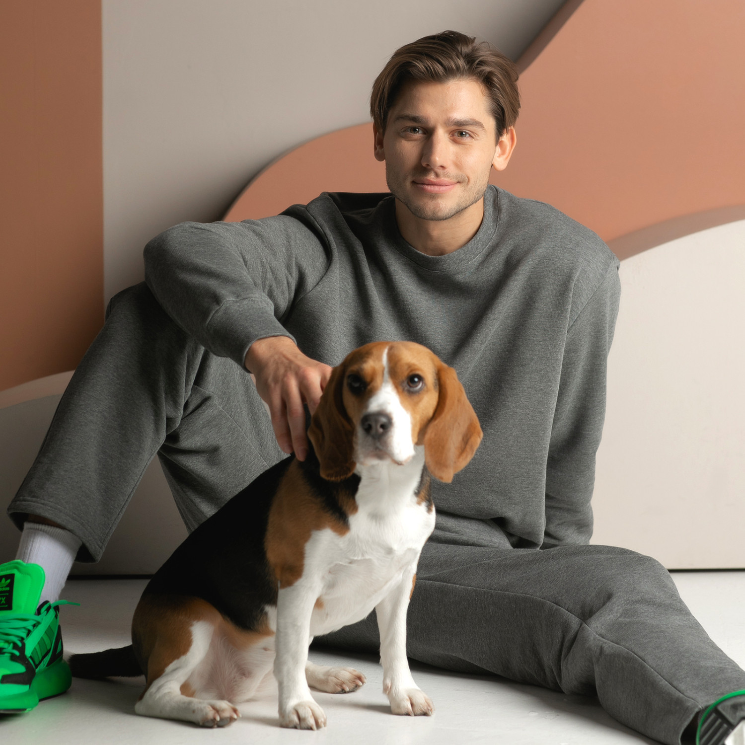 Свитшот Massimo men, серый - фото № 5