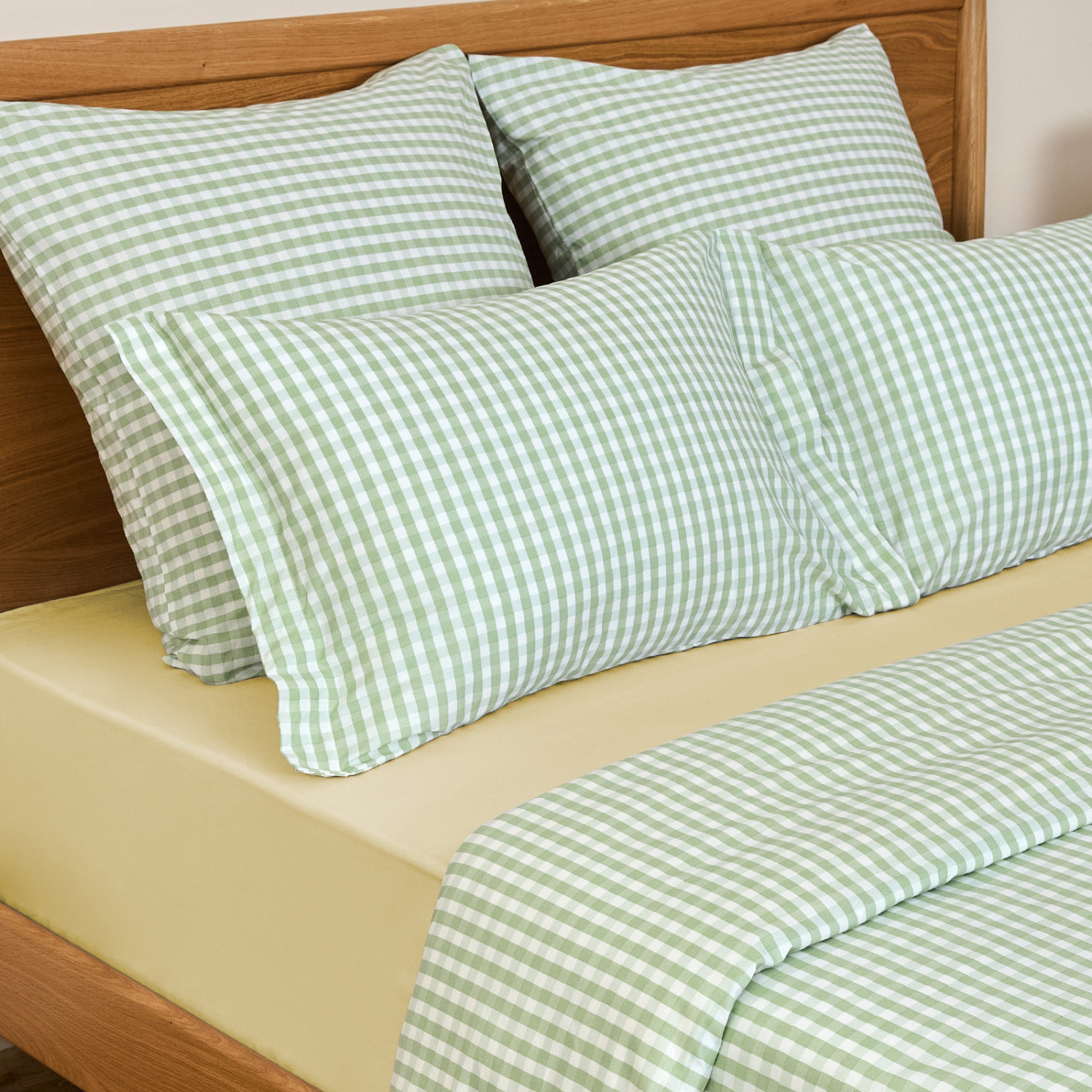 Постельное белье полукомплект Vichy, зеленое - фото № 10