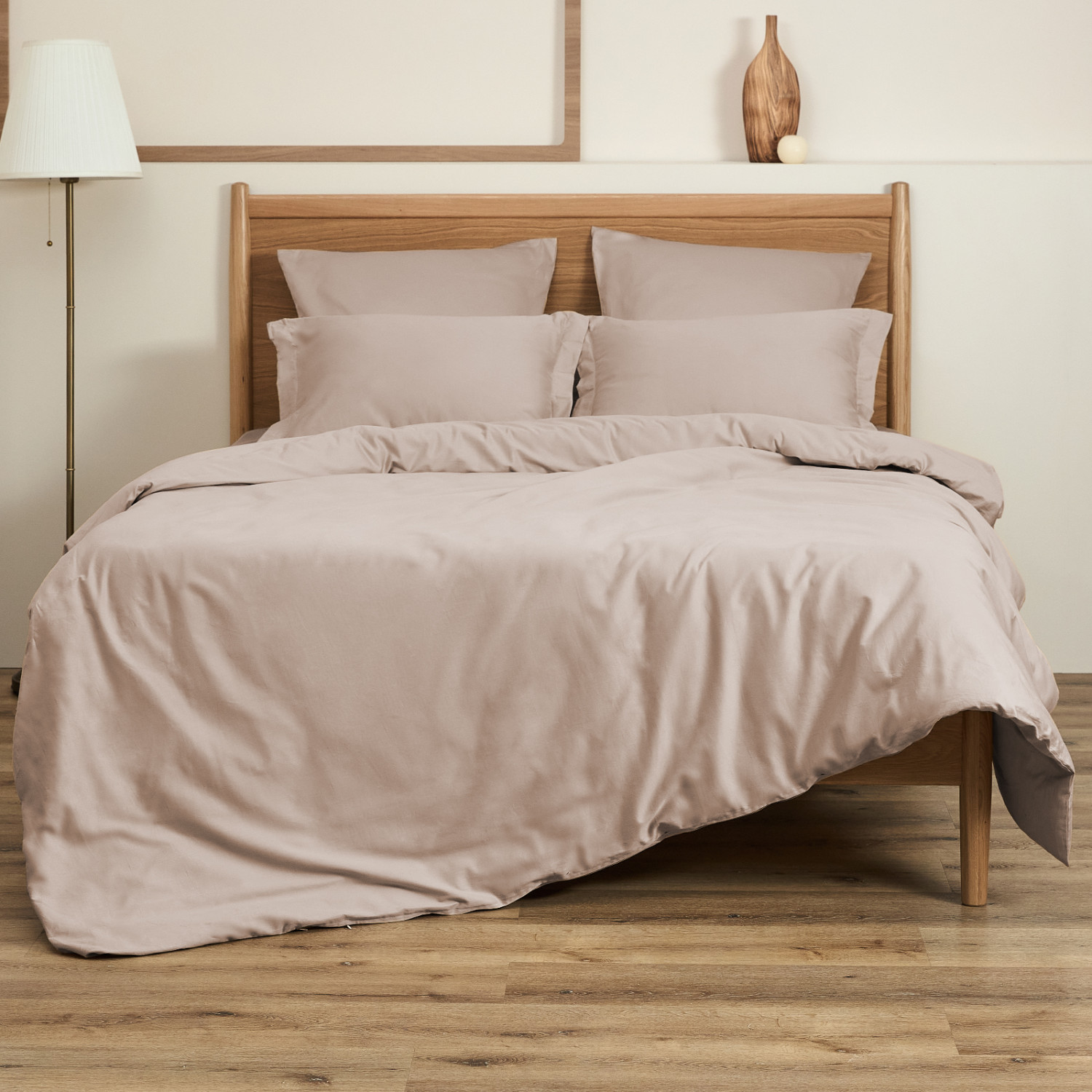 Пододеяльник Pink tint с завязками - фото № 3