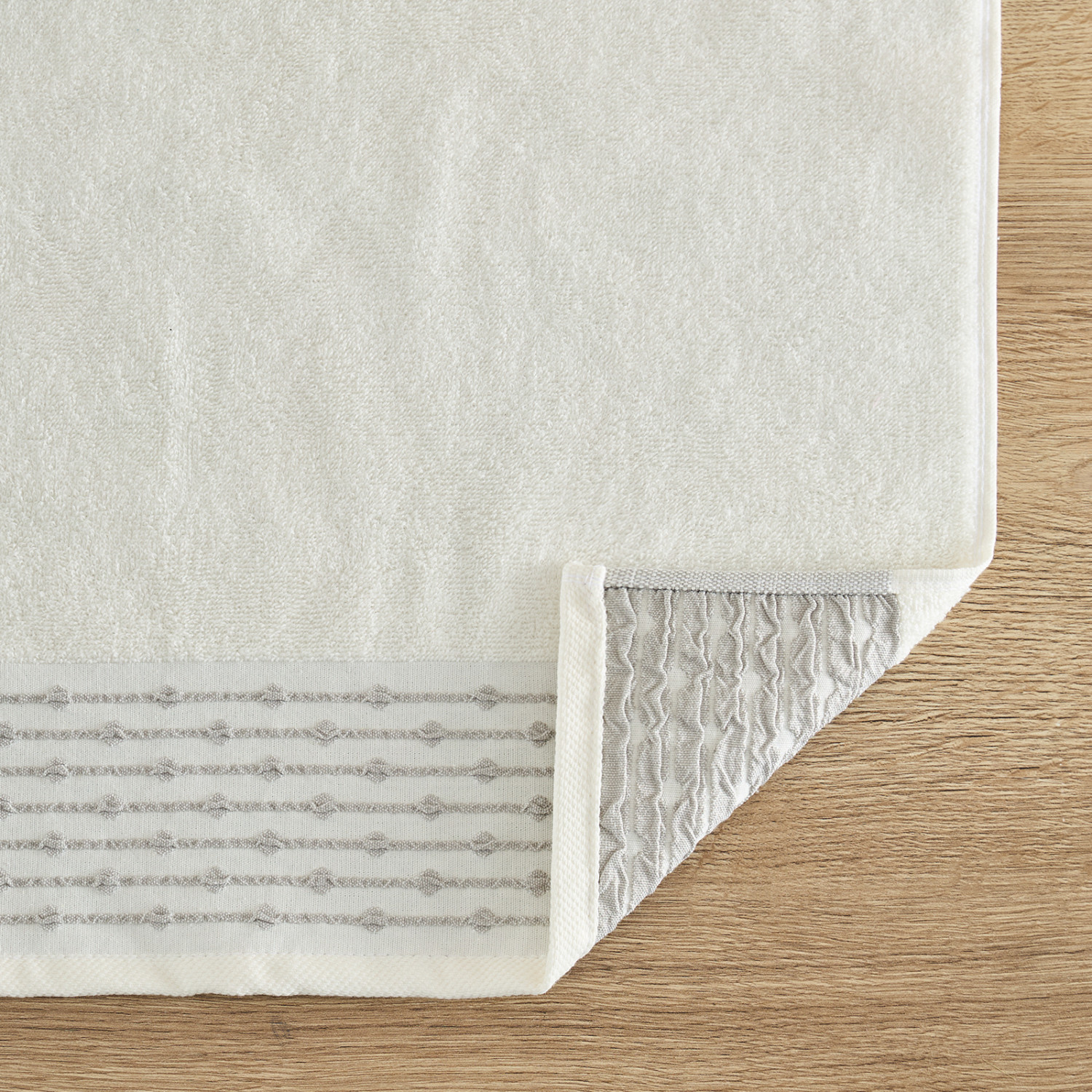 Полотенце махровое Punto, кремовое - фото № 4