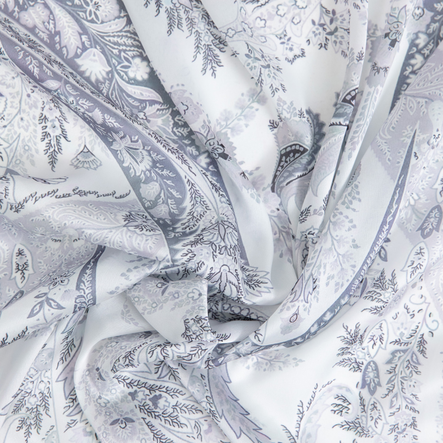 Платок шейный Divina, серый - фото № 6