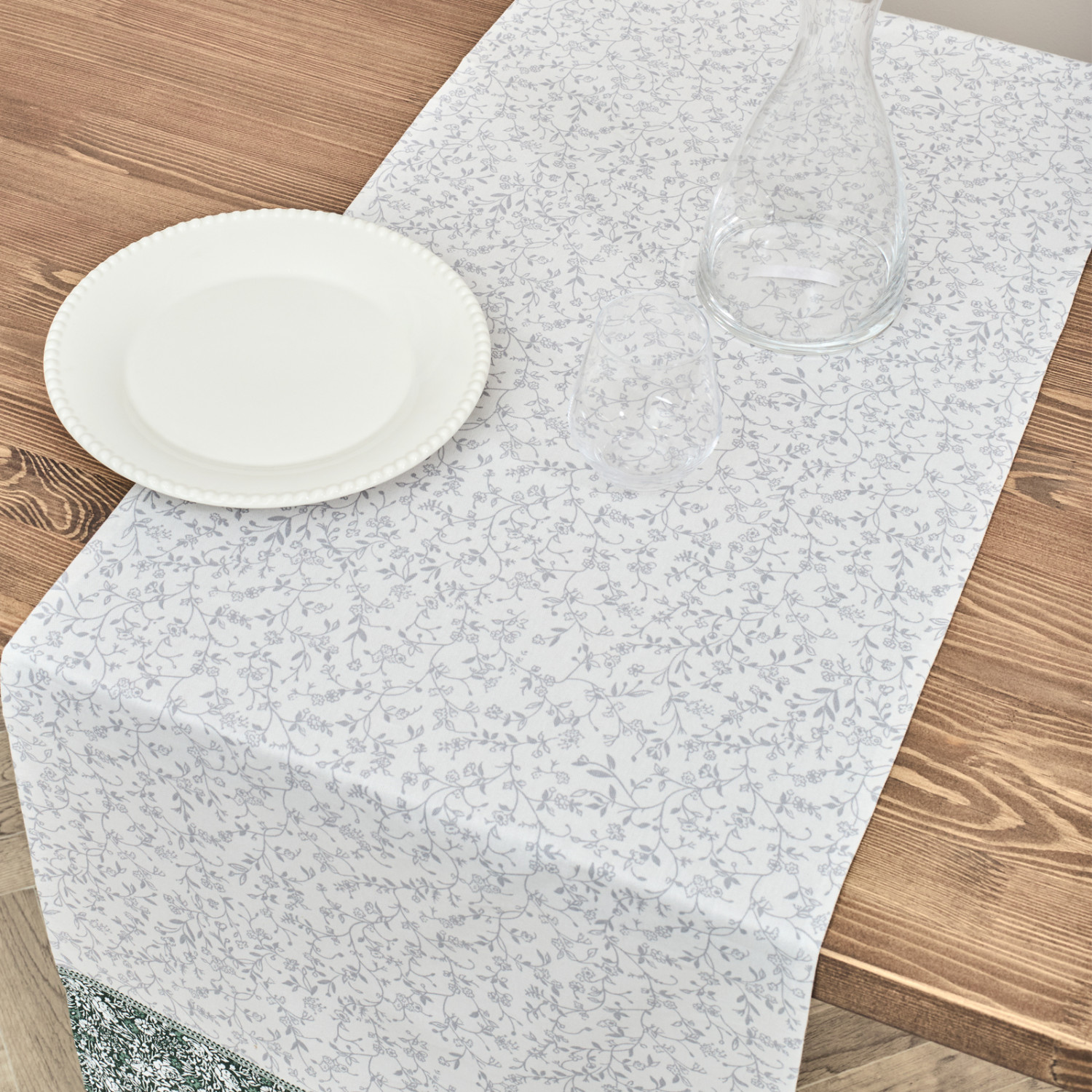 Скатерть-дорожка Цветочное кружево/Floral lace - фото № 6