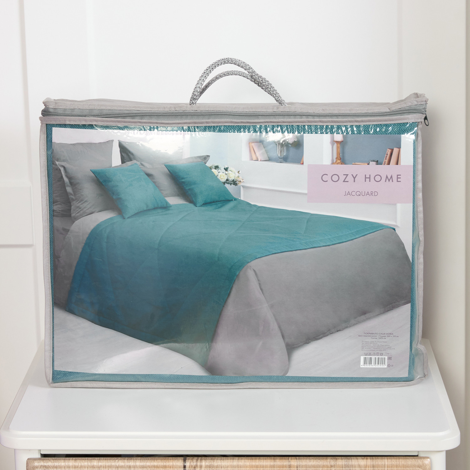 Покрывало Doria, зеленое - фото № 3