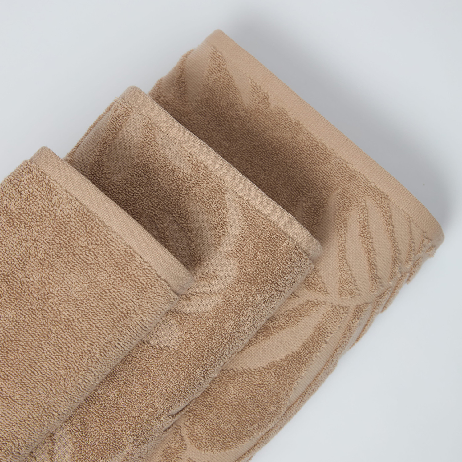 Полотенце махровое Tropico, бежевое - фото № 8