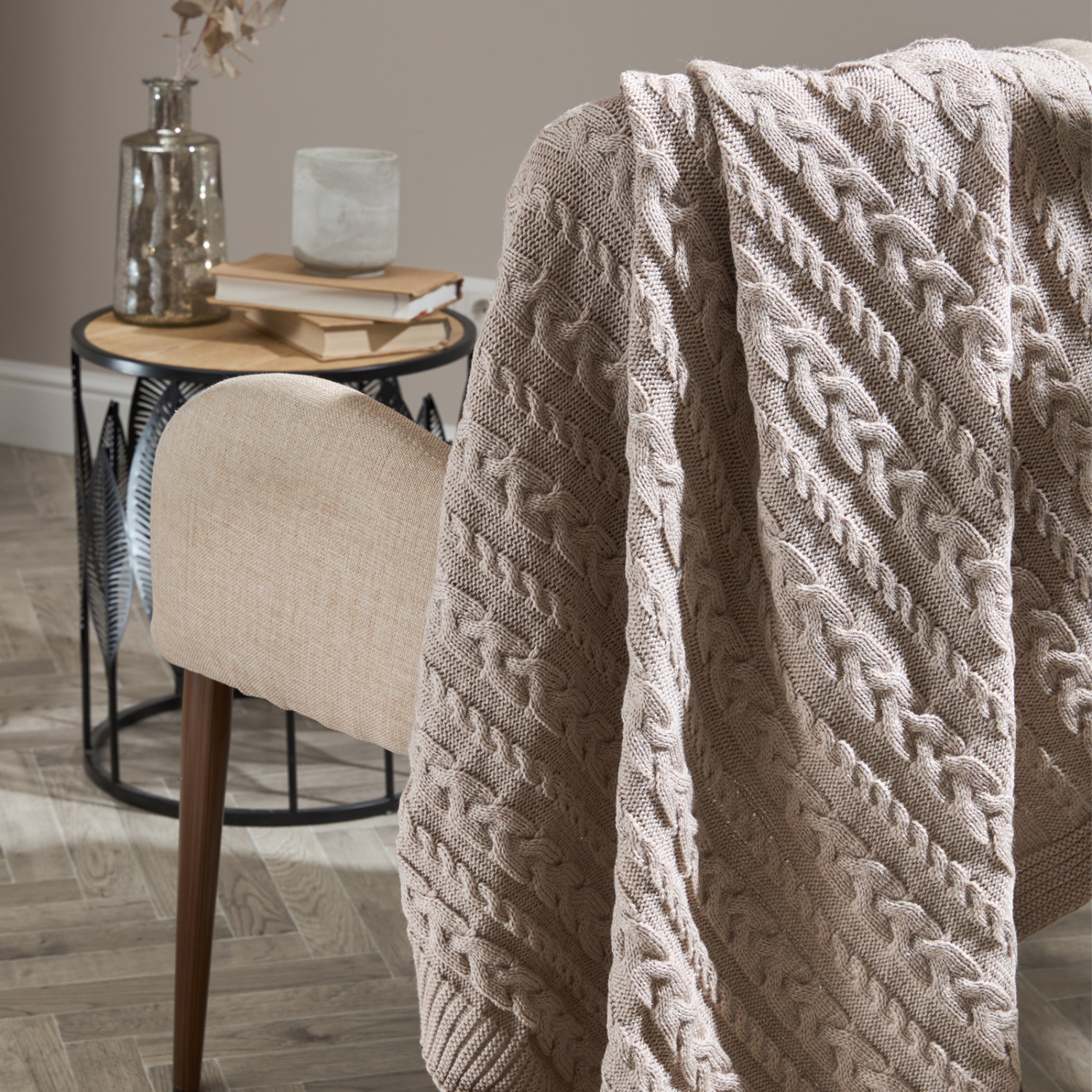 Плед Новаллас/Novallas, кофе - фото № 2