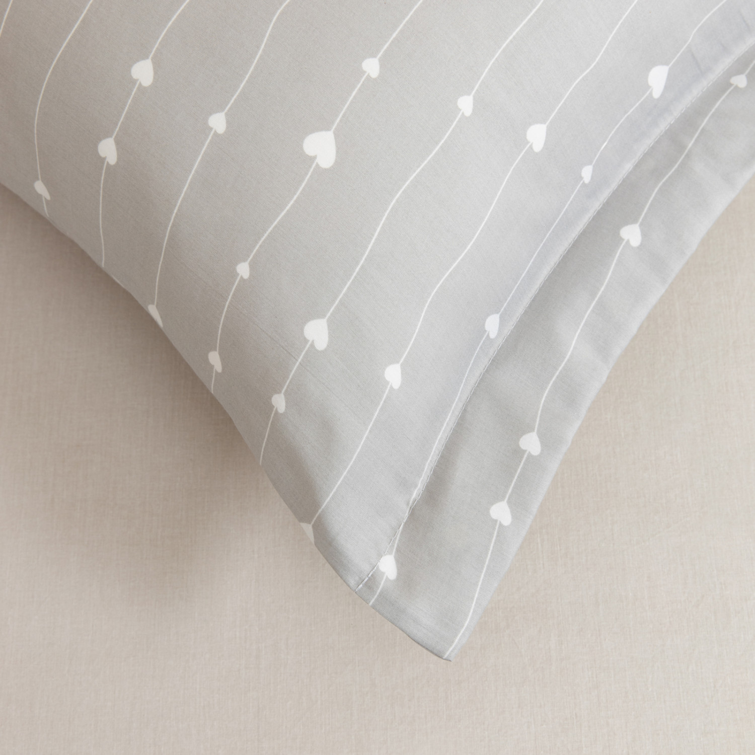 Комплект наволочек Серая романтика с ушками - фото № 4