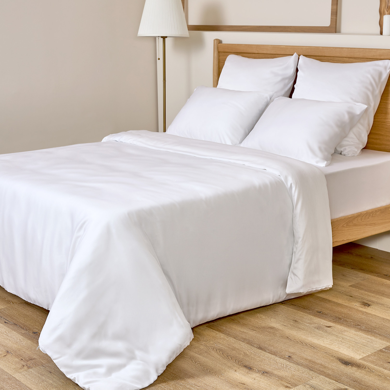 Постельное белье White, тенсель - фото № 7