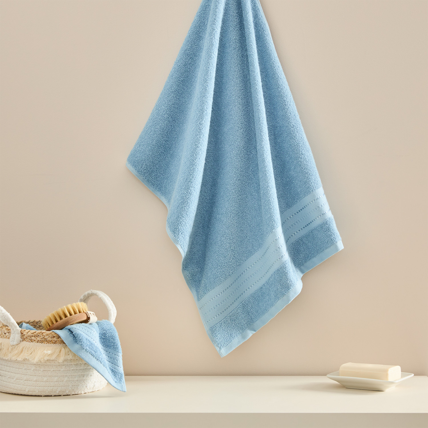 Полотенце махровое Базена/Basena, кобальт