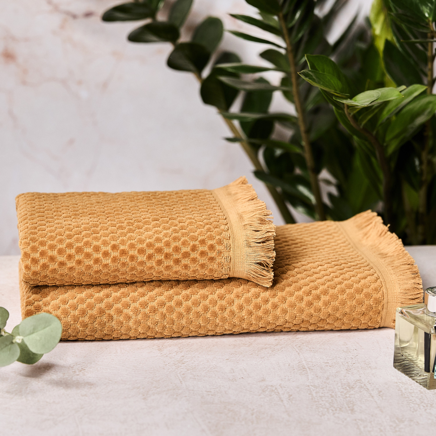 Полотенце Camella, горчица - фото № 5