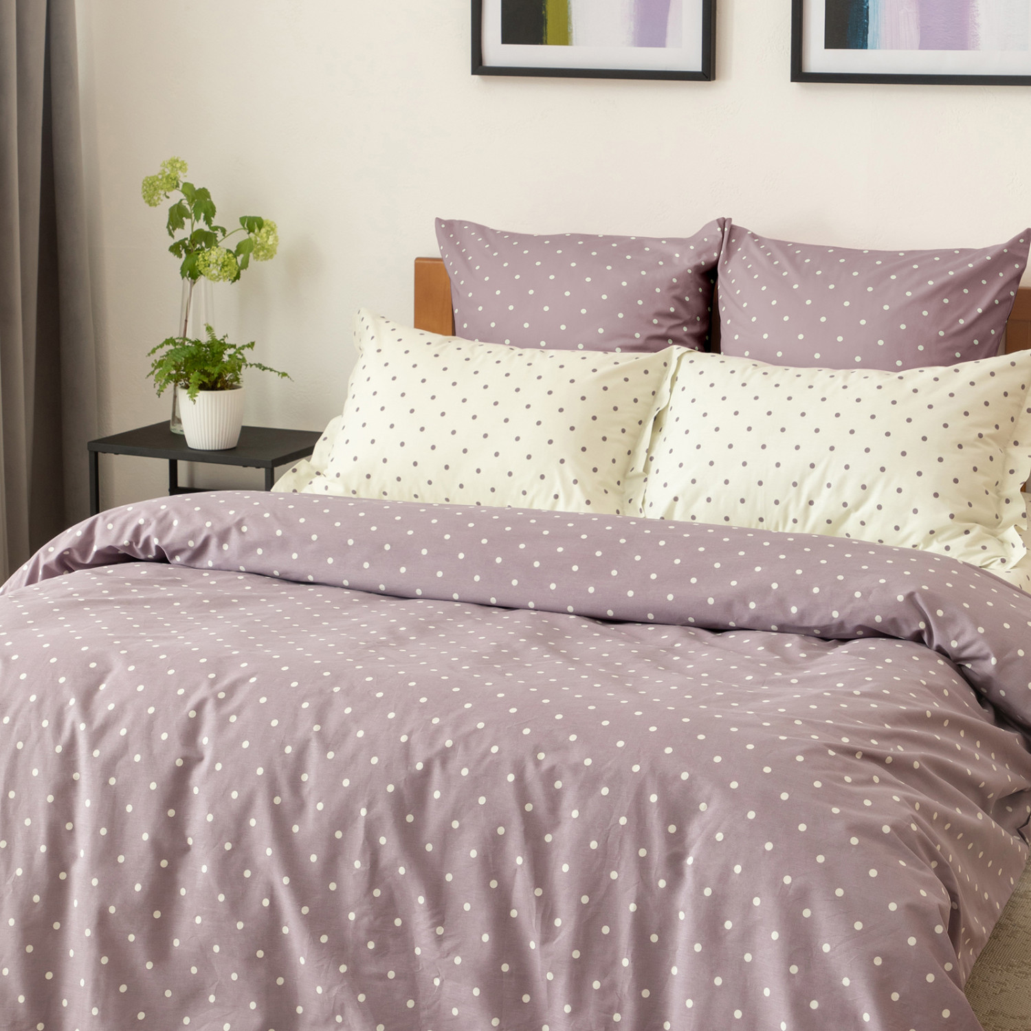 Постельное белье Pois purple I - фото № 2