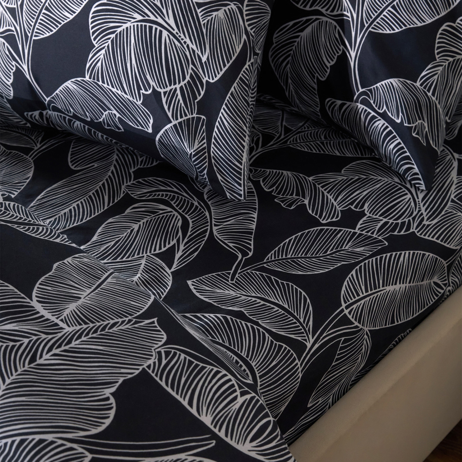 Постельное белье Floox Серые тропики - фото № 2