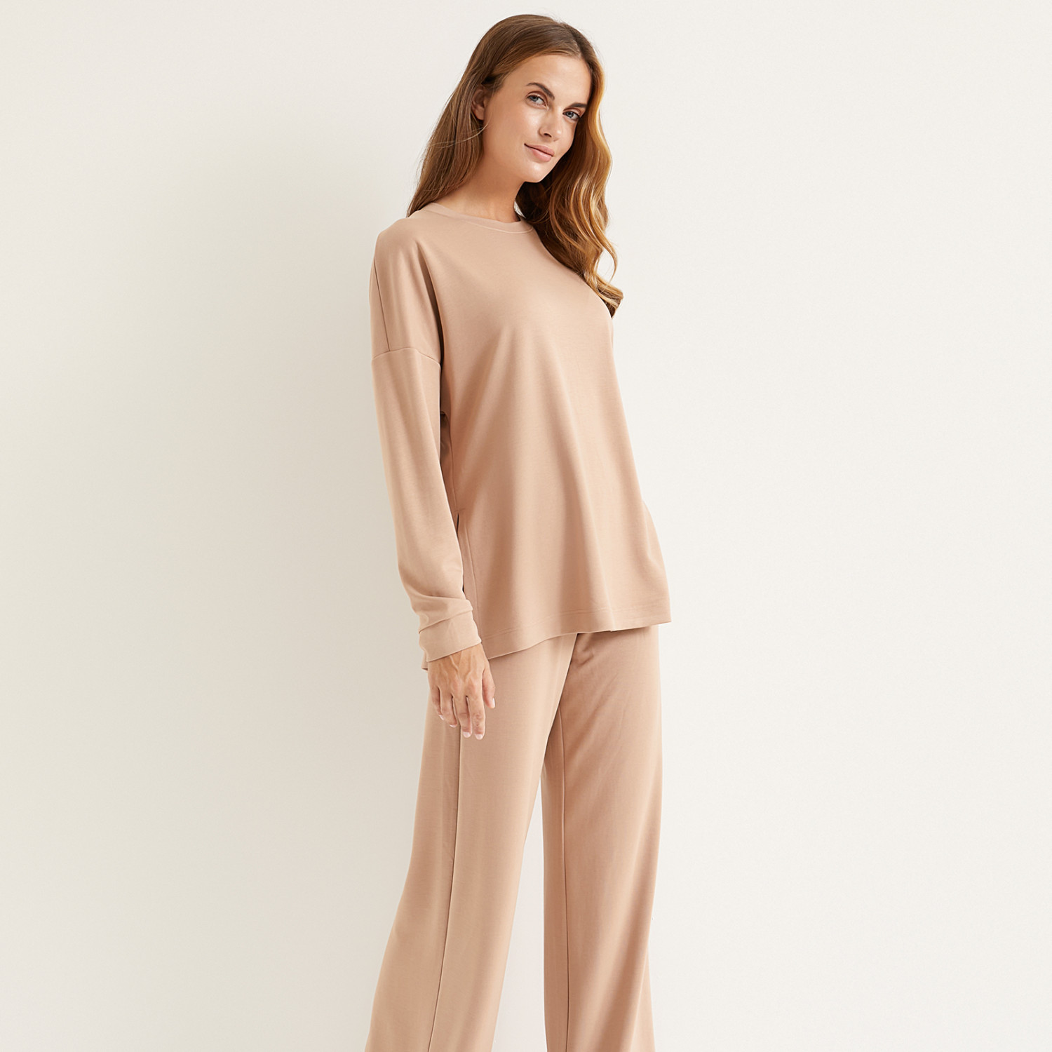 Брюки Passeggio, бежевые - фото № 7