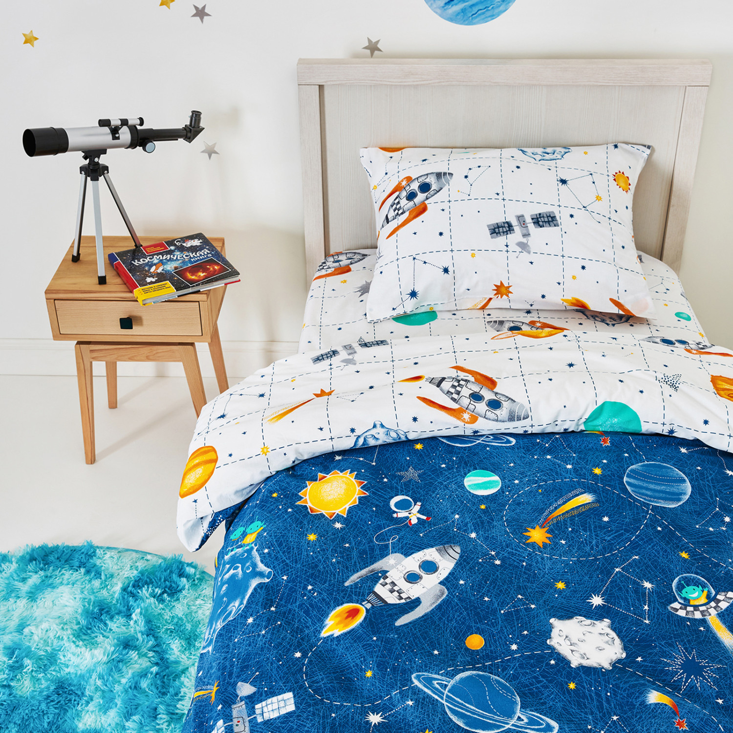 Постельное белье детское Космос/Space - фото № 7