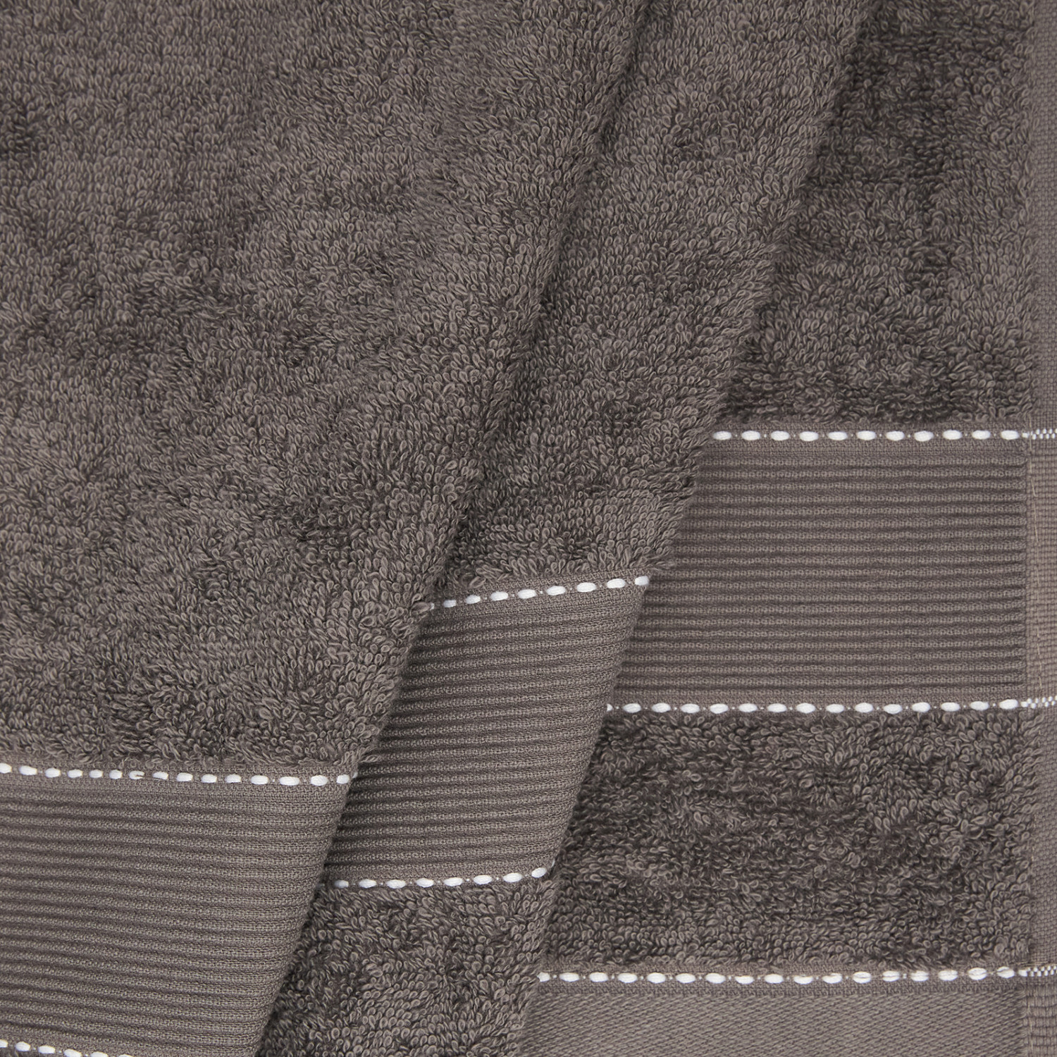 Полотенце махровое Tesoro, серое - фото № 6