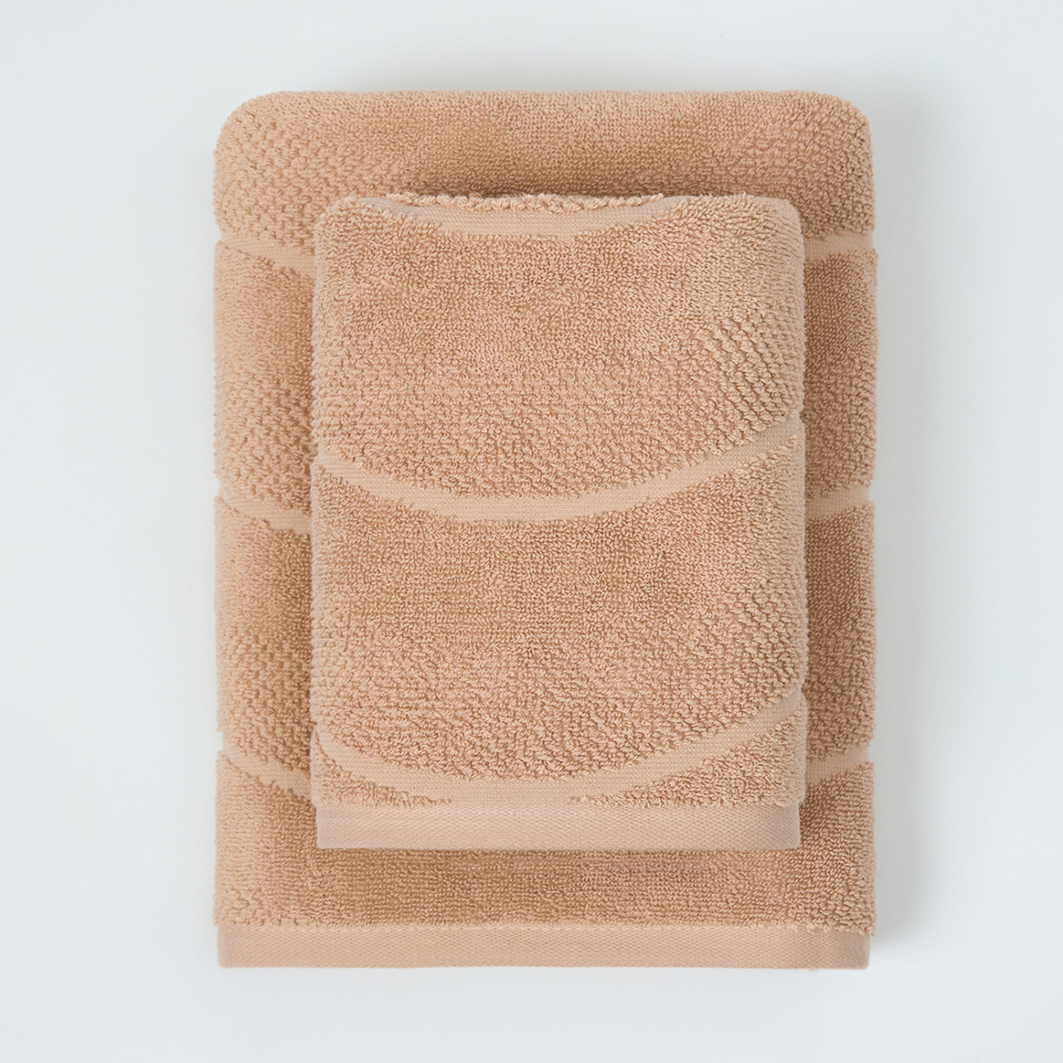 Полотенце махровое Волна/Ondulato, капучино - фото № 5