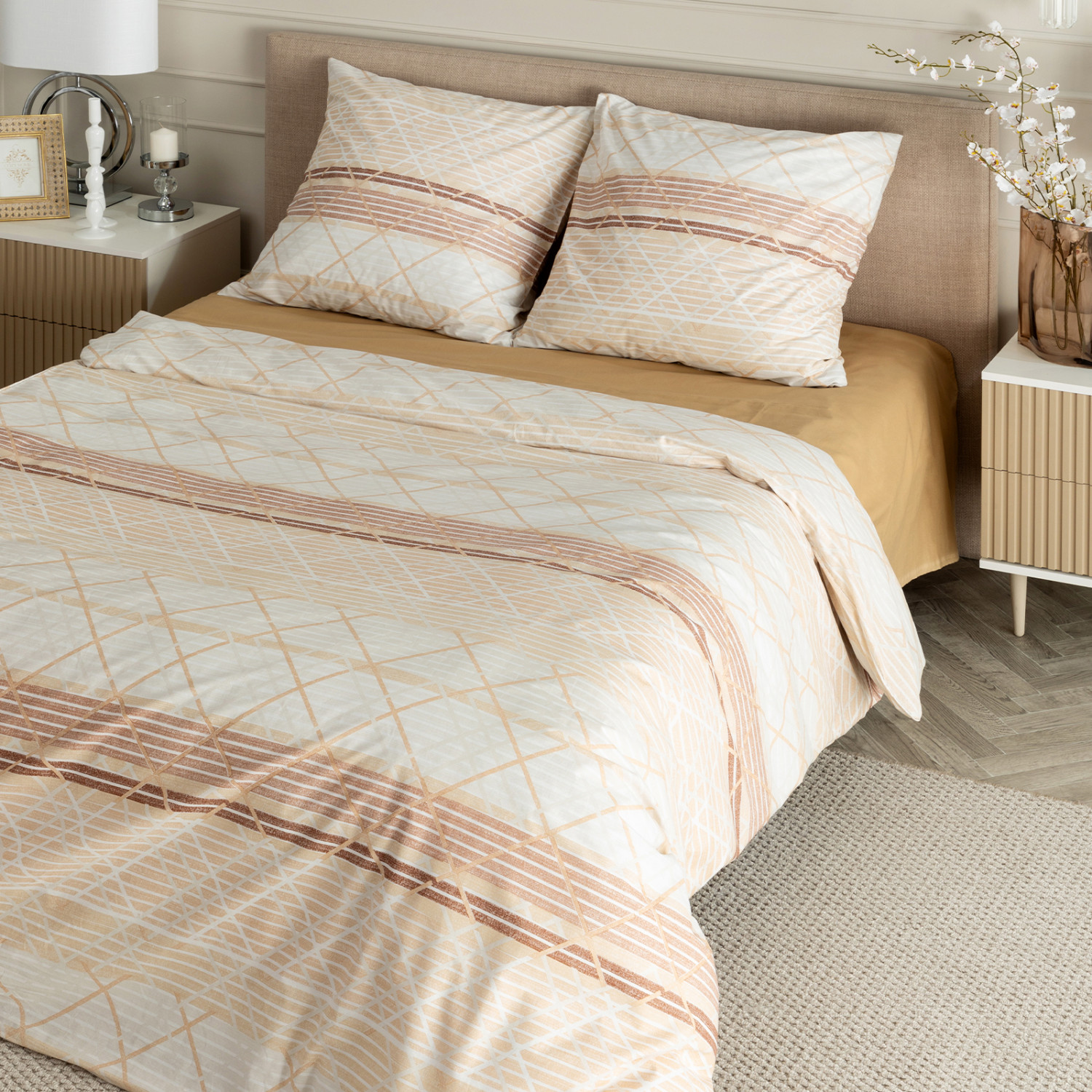 Постельное белье Фаббиано/Fabbiano, поплин - фото № 13