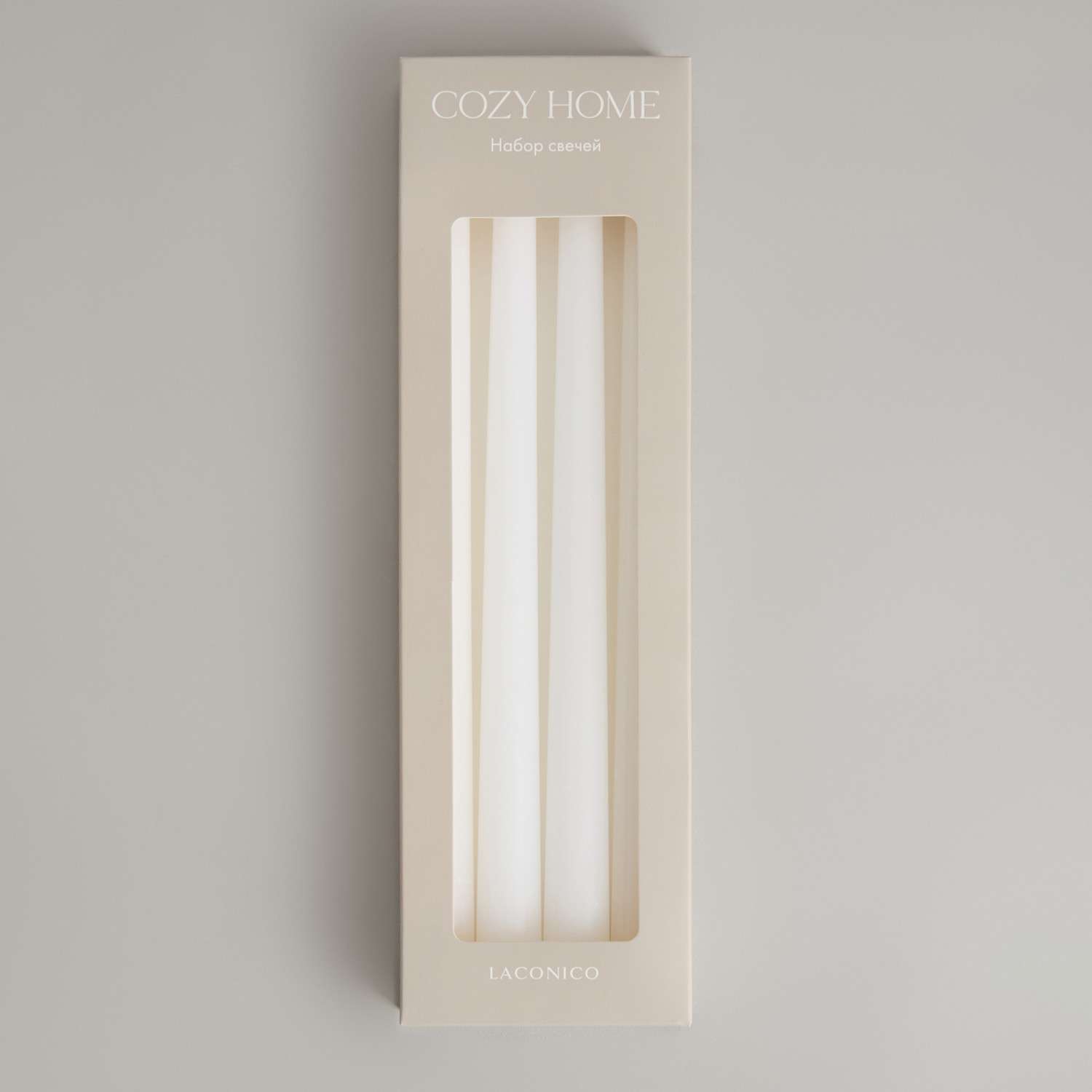 Набор свечей Лаконичный/Laconico, белый - фото № 6