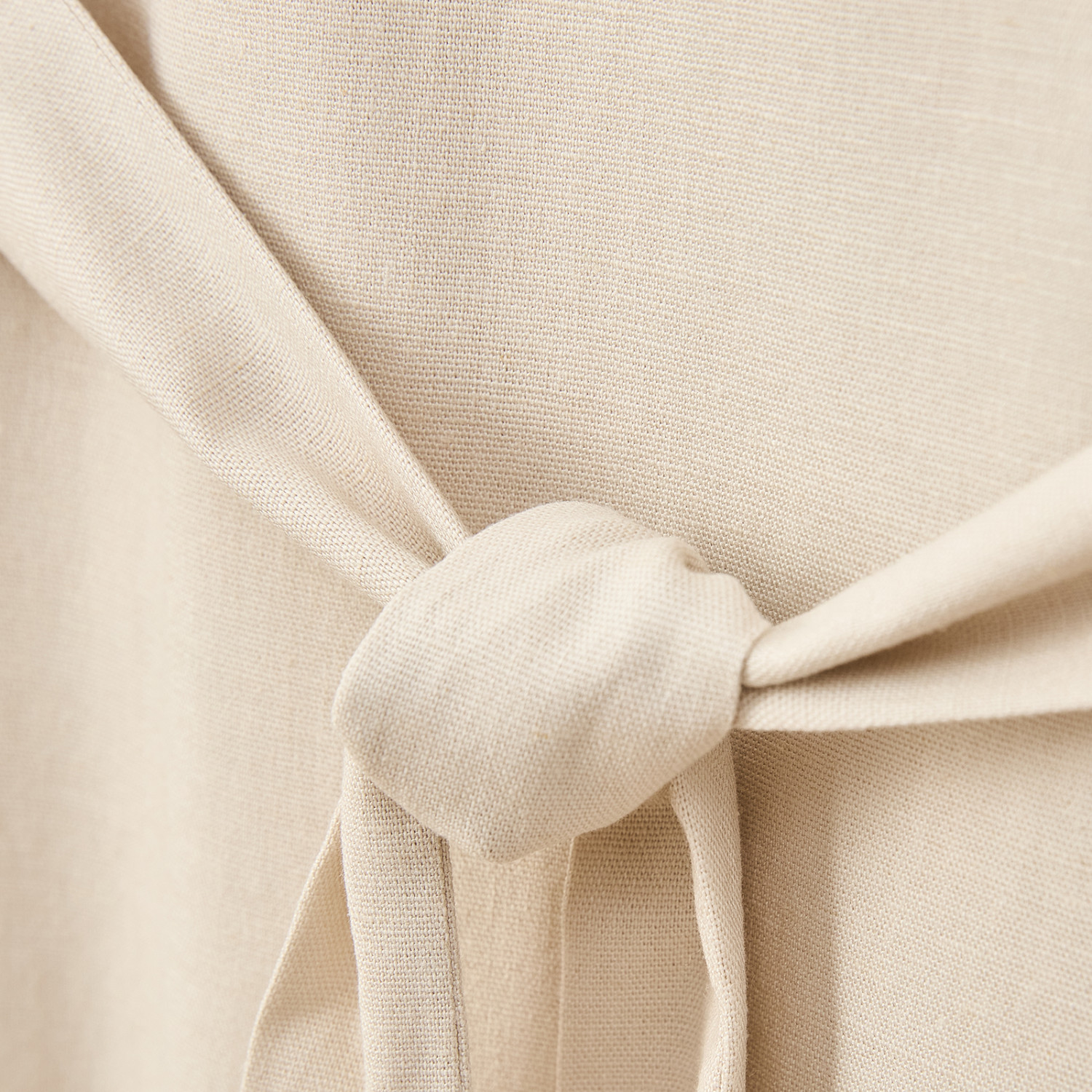 Платье Lino с поясом, бежевое - фото № 6