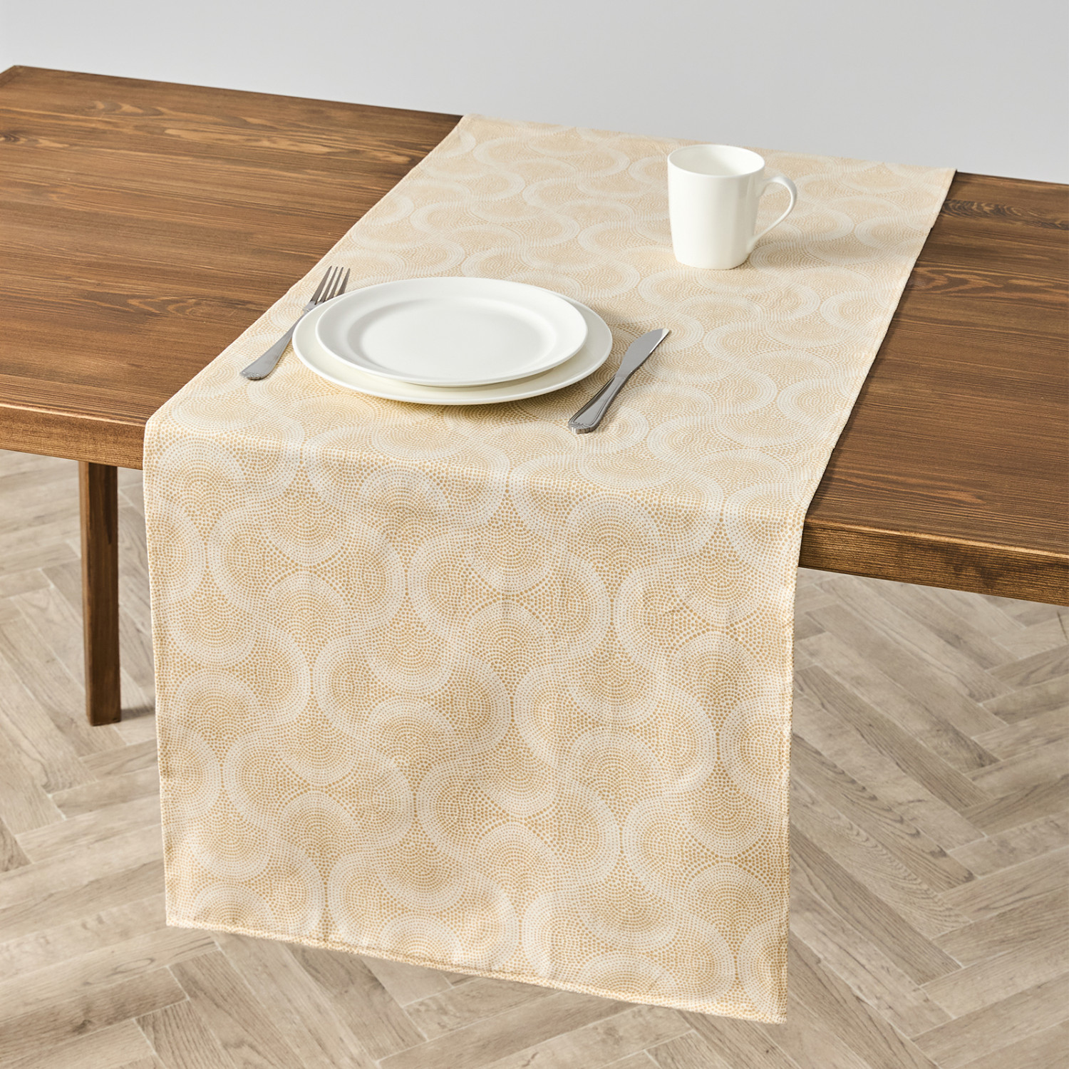 Скатерть-дорожка Golden confetti - фото № 2