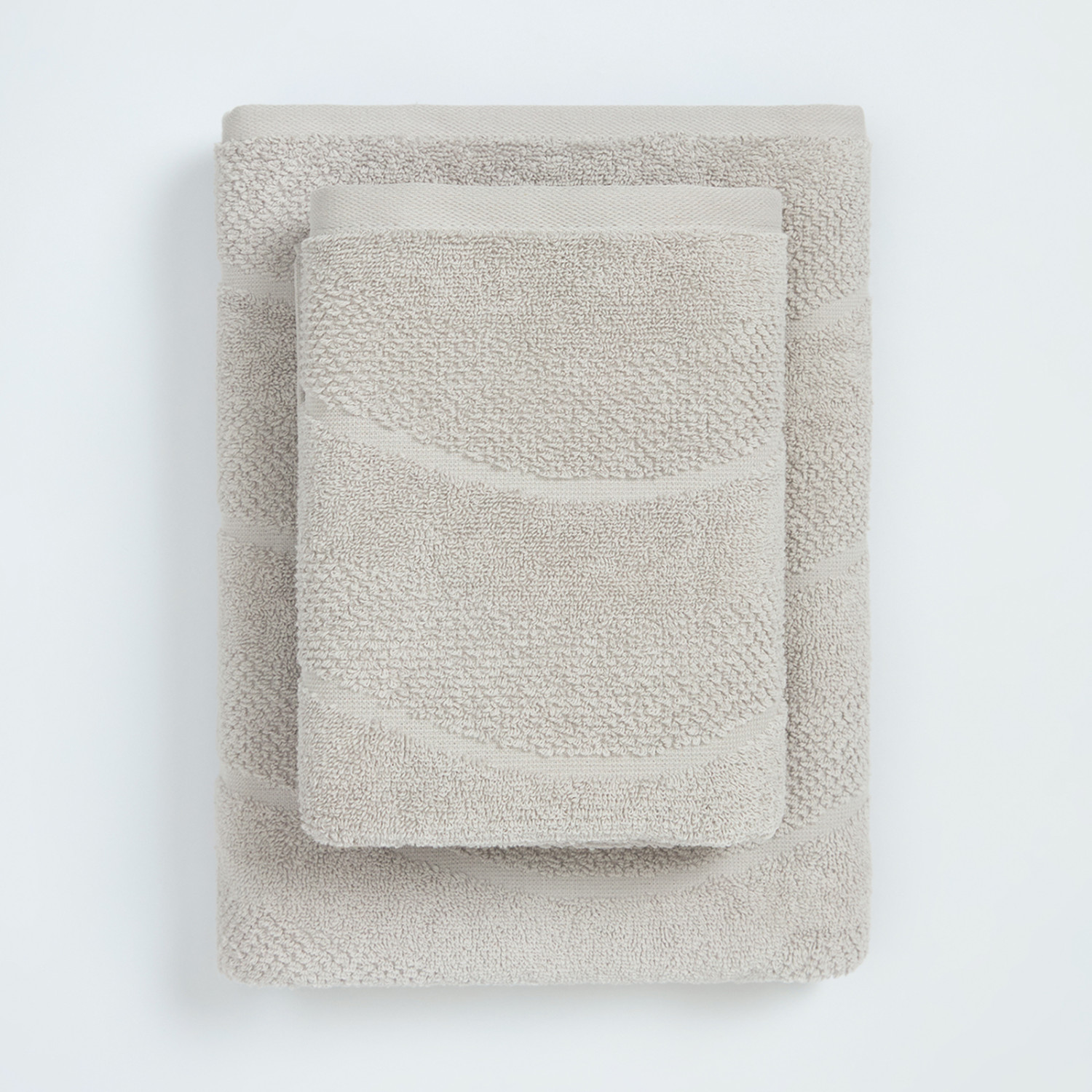 Полотенце махровое Волна/Ondulato, серое - фото № 7