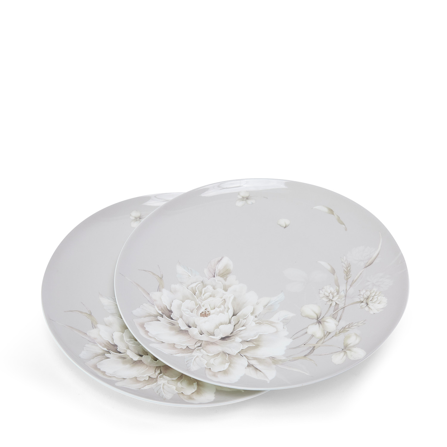 Набор тарелок White flower - фото № 2