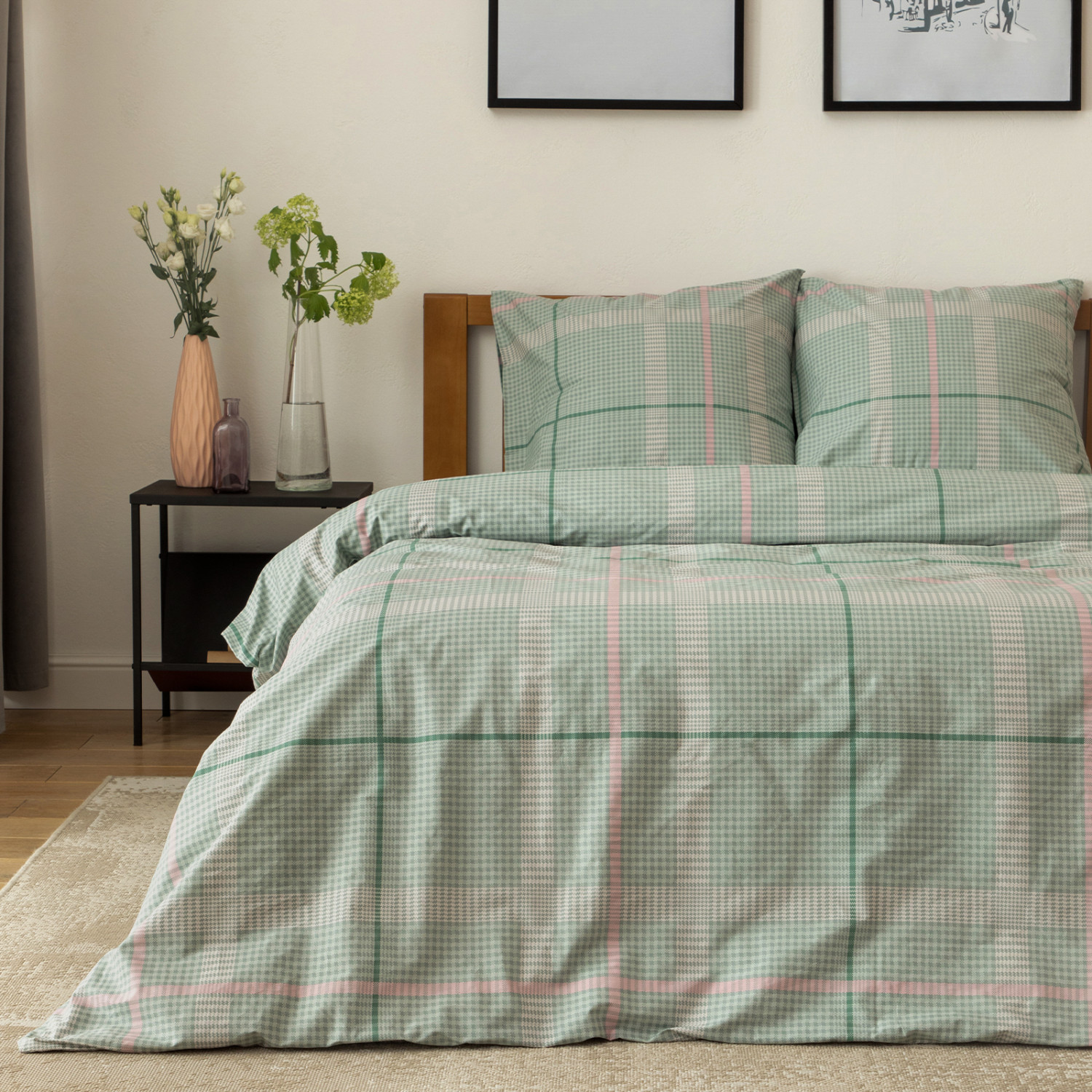 Постельное белье Bonmarito, зеленое - фото № 2