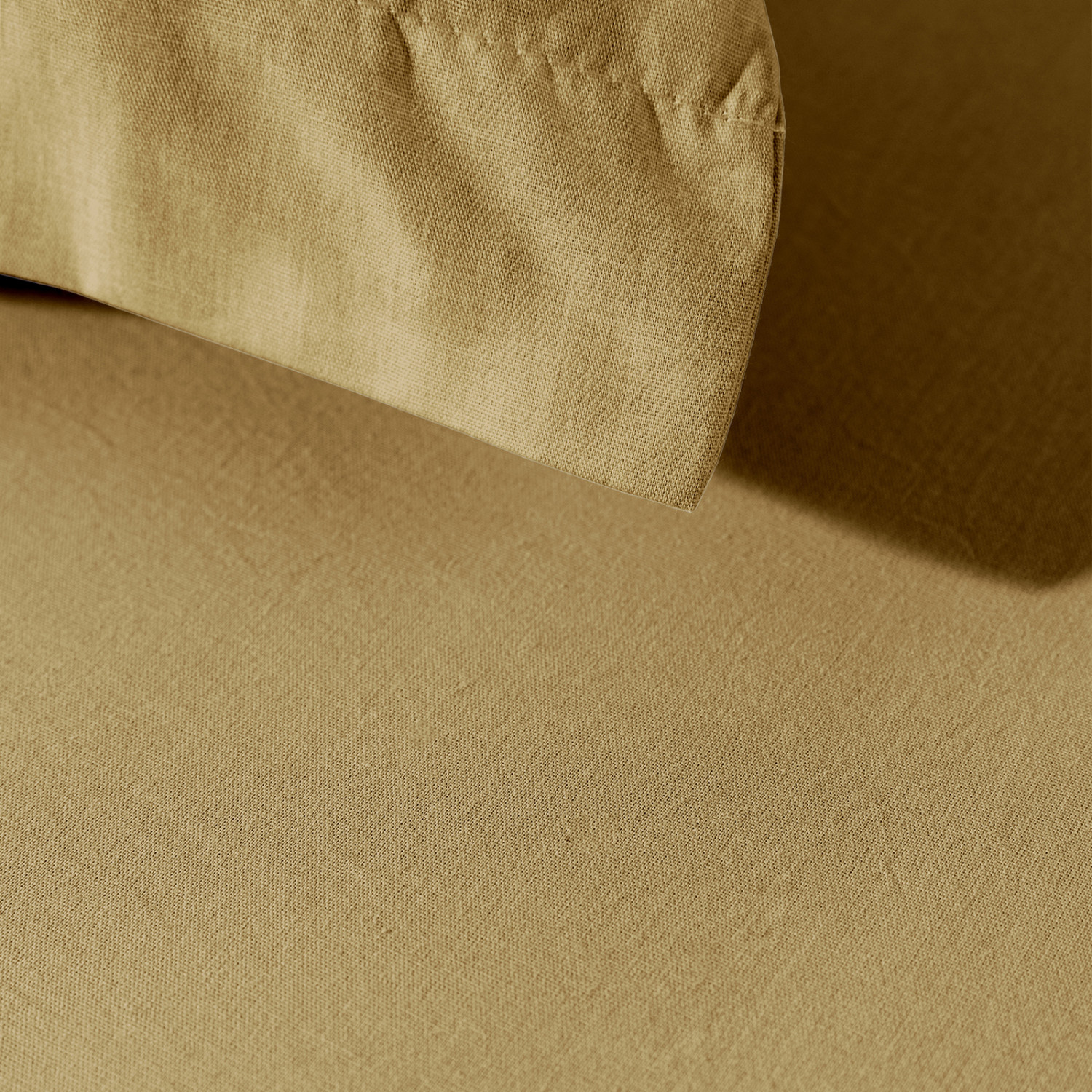 Комплект наволочек Янтарный лист/Amber leaf с ушками - фото № 3