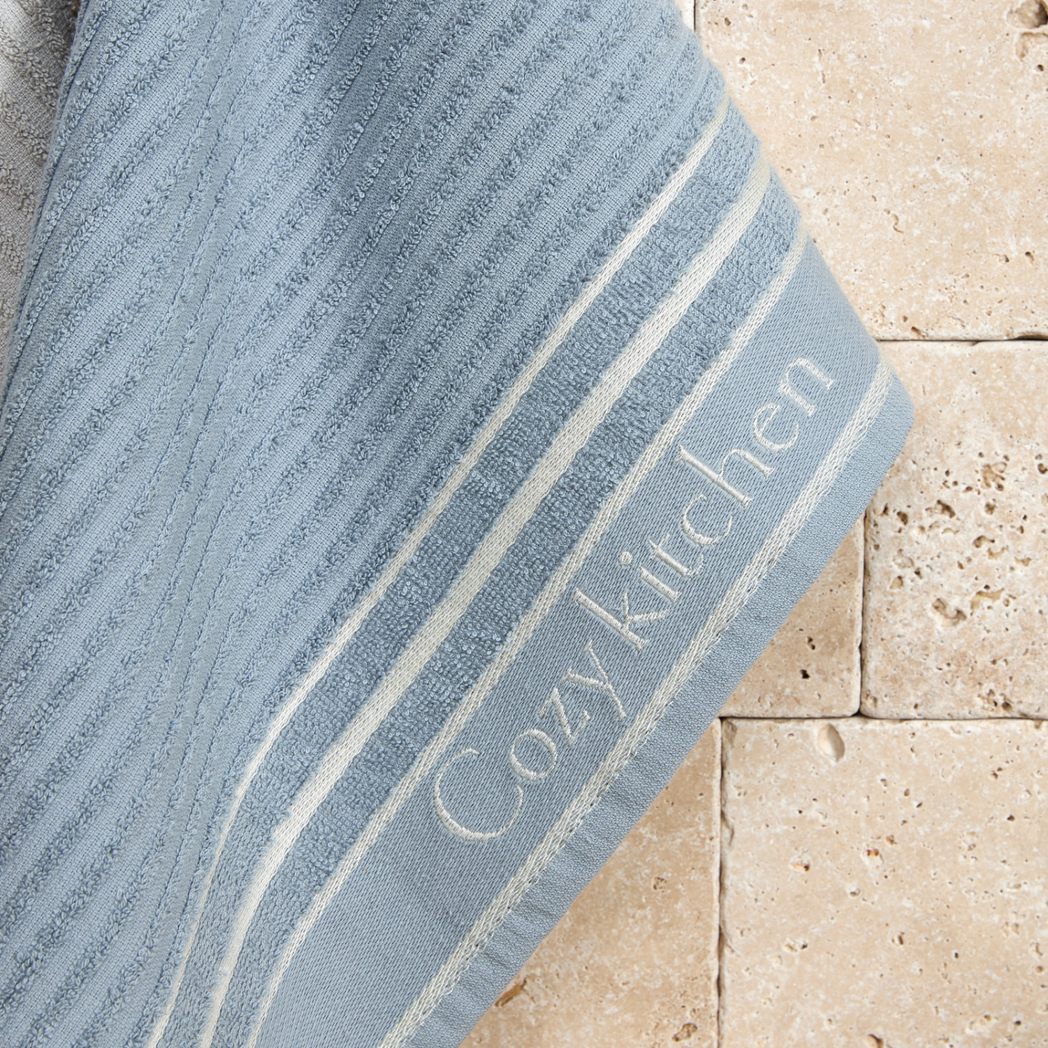 Комплект махровых полотенец Уютная кухня/COZY Kitchen, анчан - фото № 4