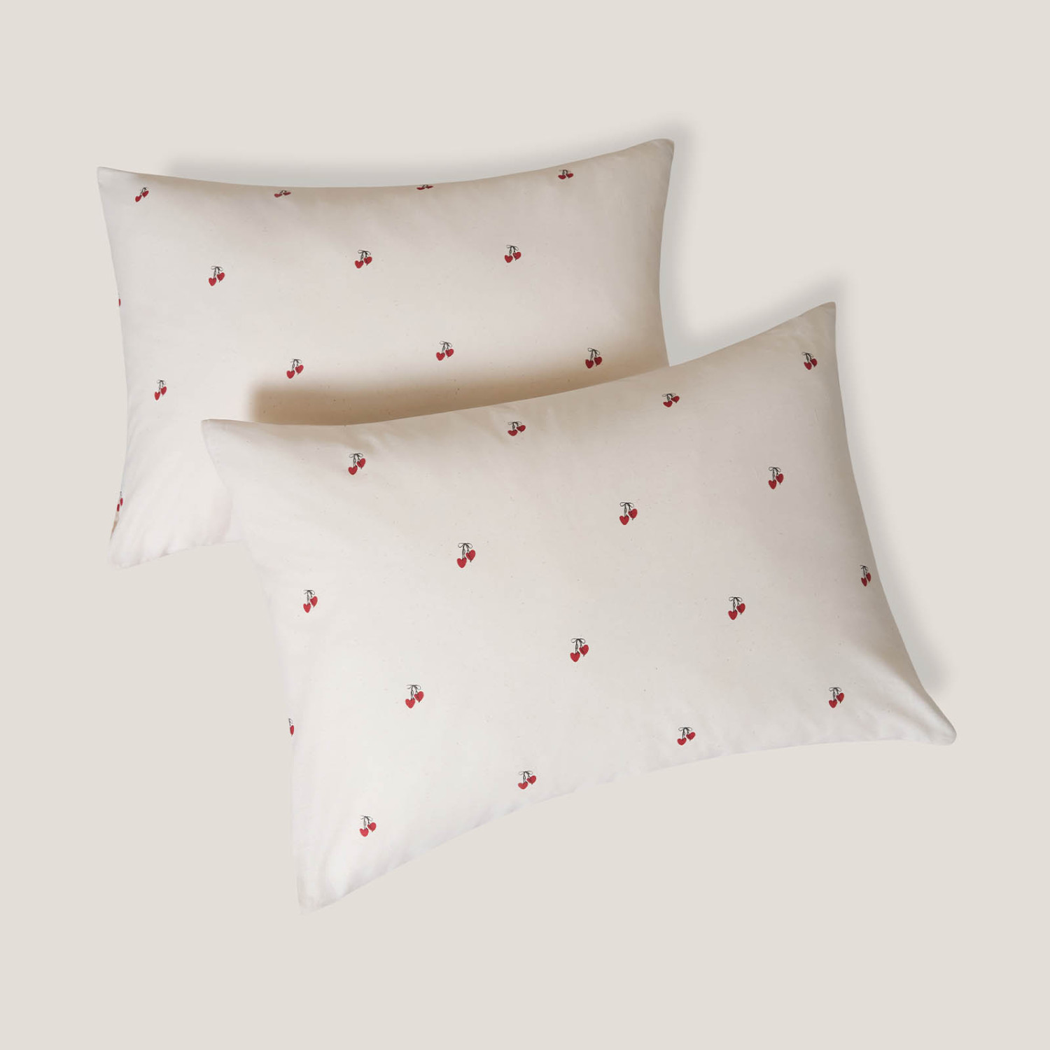 Комплект наволочек Вишневое сердце/Cherry heart - фото № 9