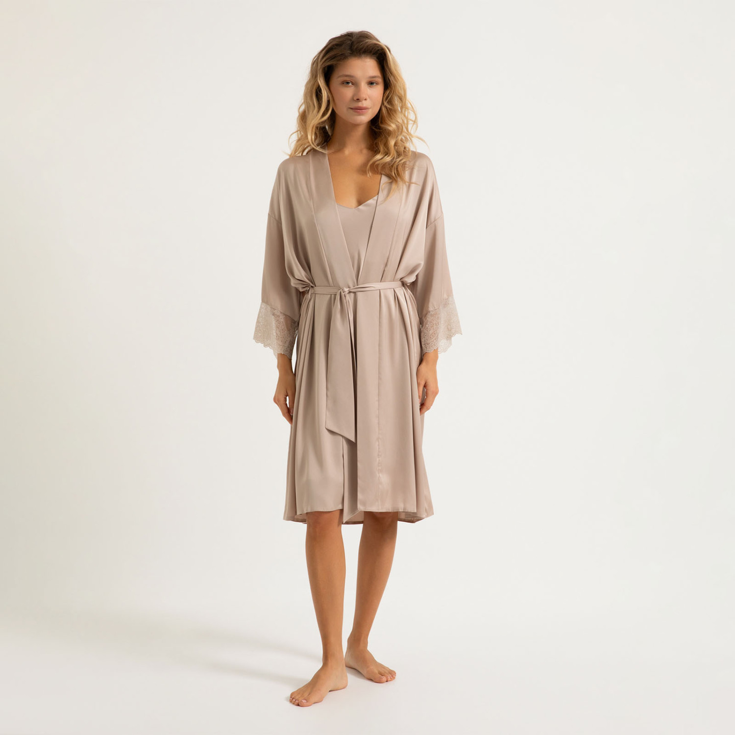 Халат Alisma, миндаль - фото № 3
