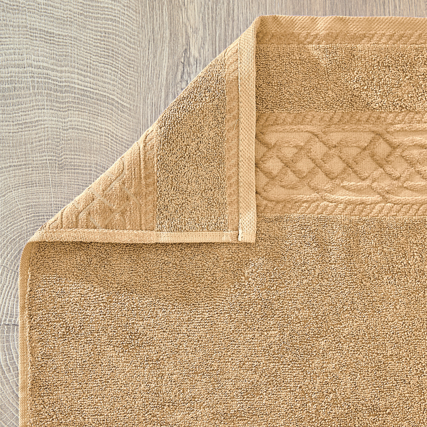 Полотенце махровое Costanza, горчица - фото № 5