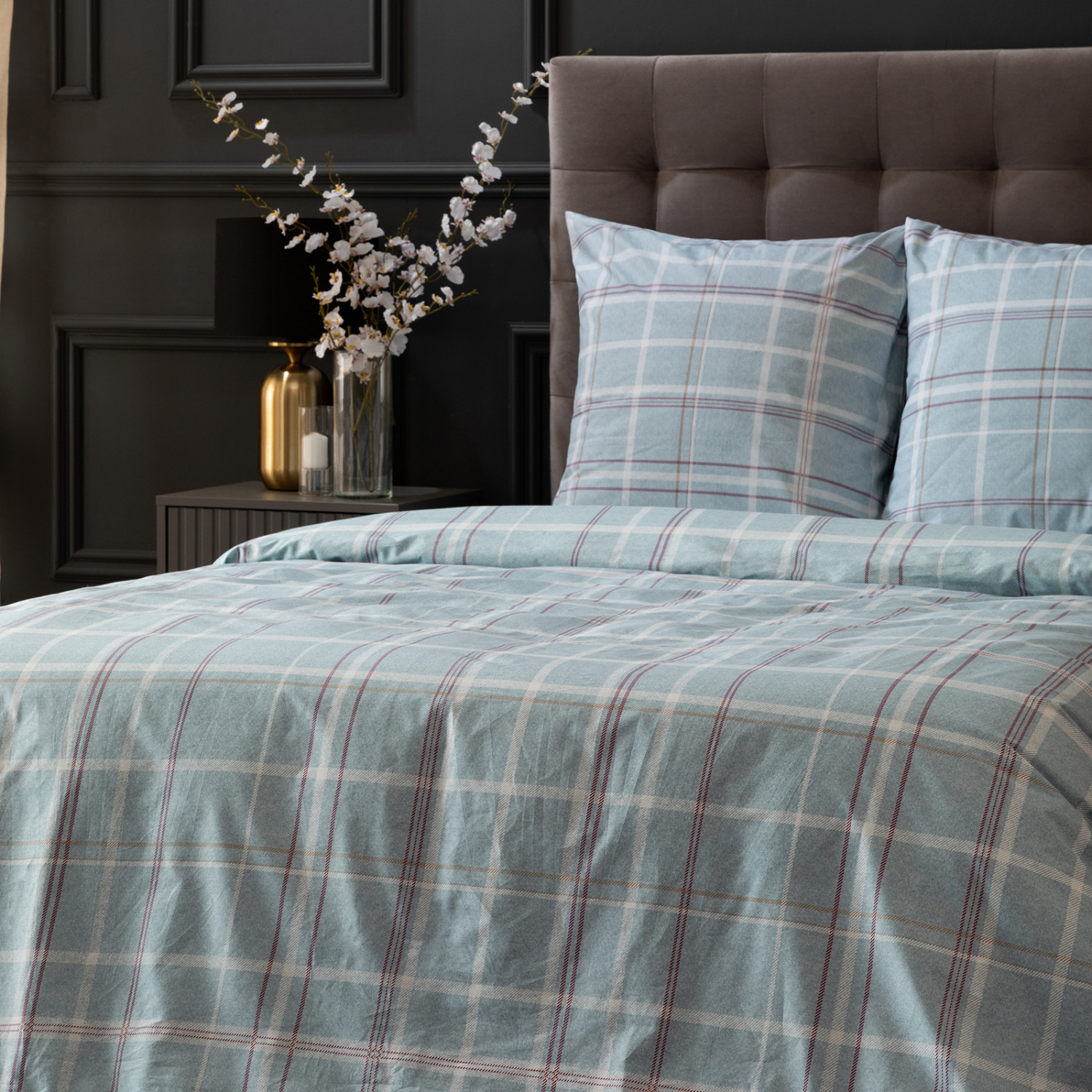 Постельное белье Rigoroso, голубое - фото № 12